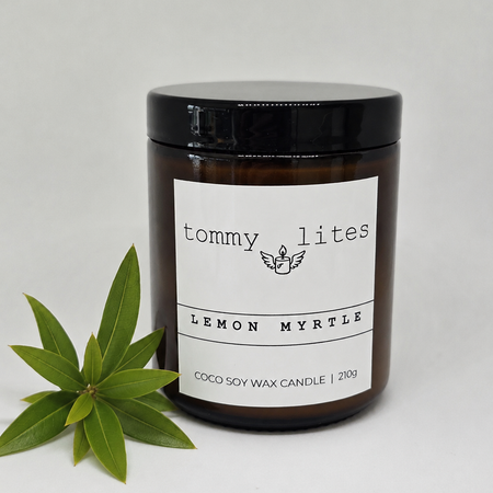 Lemon Myrtle Coco Soy wax Candle