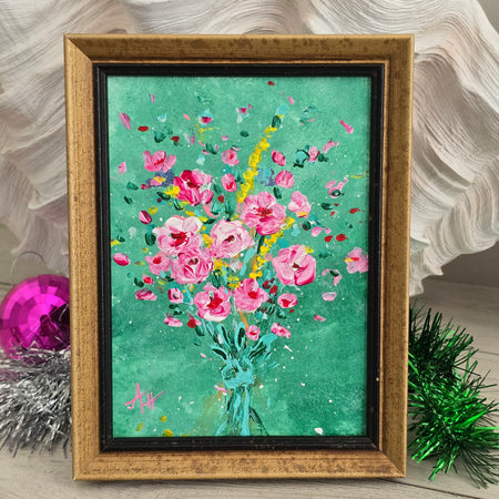 'Rose Bouquet' - Framed Artwork