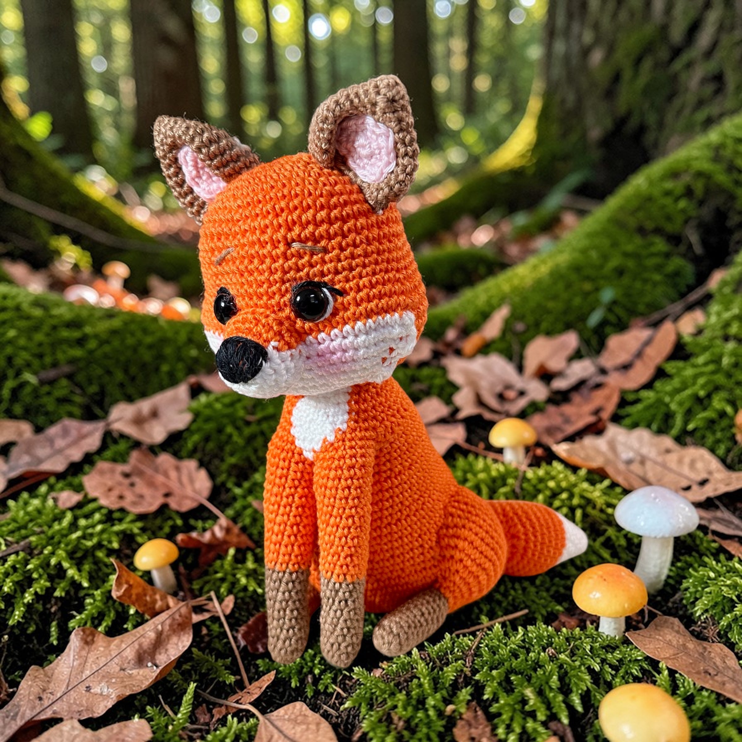 Crochet Handmade Woodland Fox