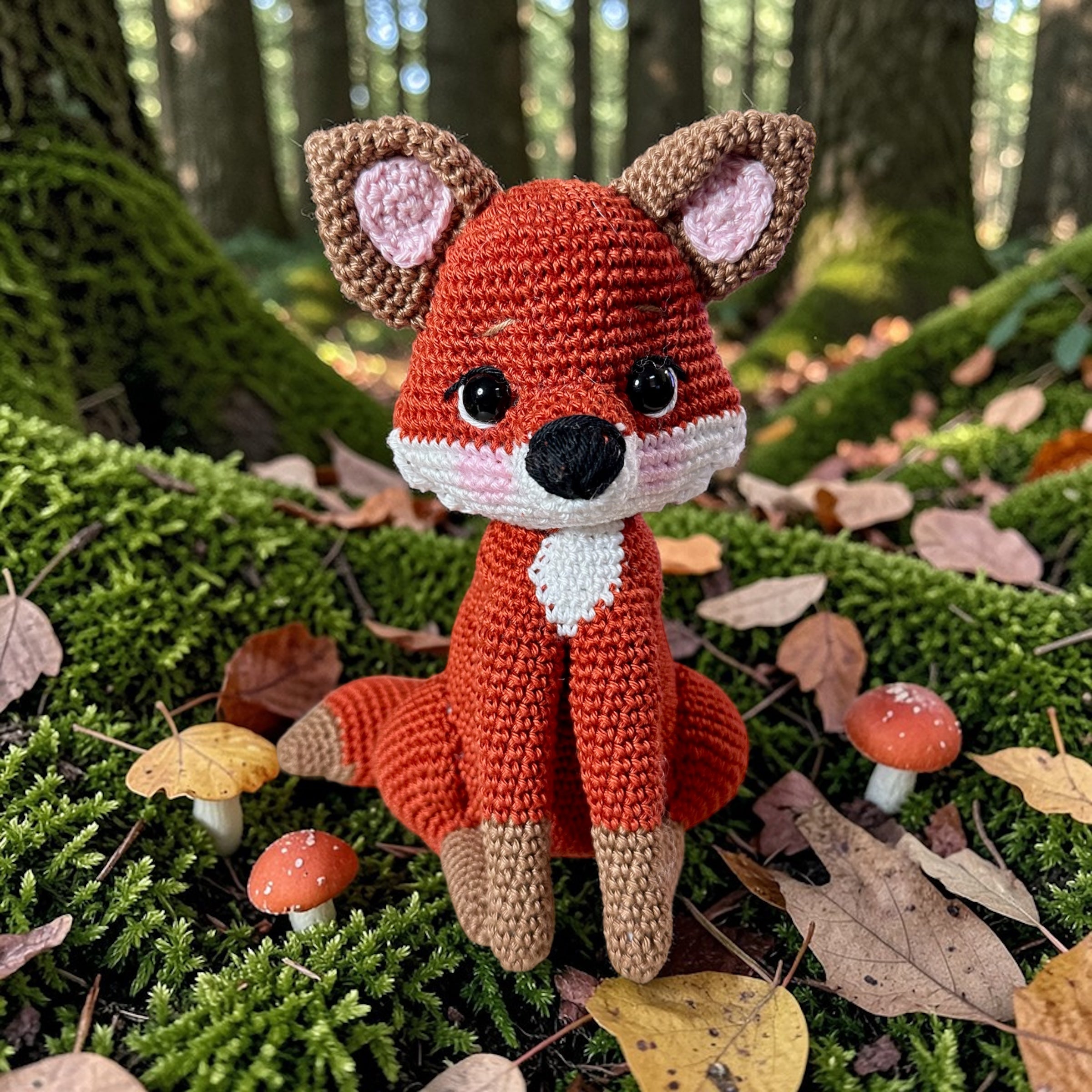Crochet Handmade Woodland Fox