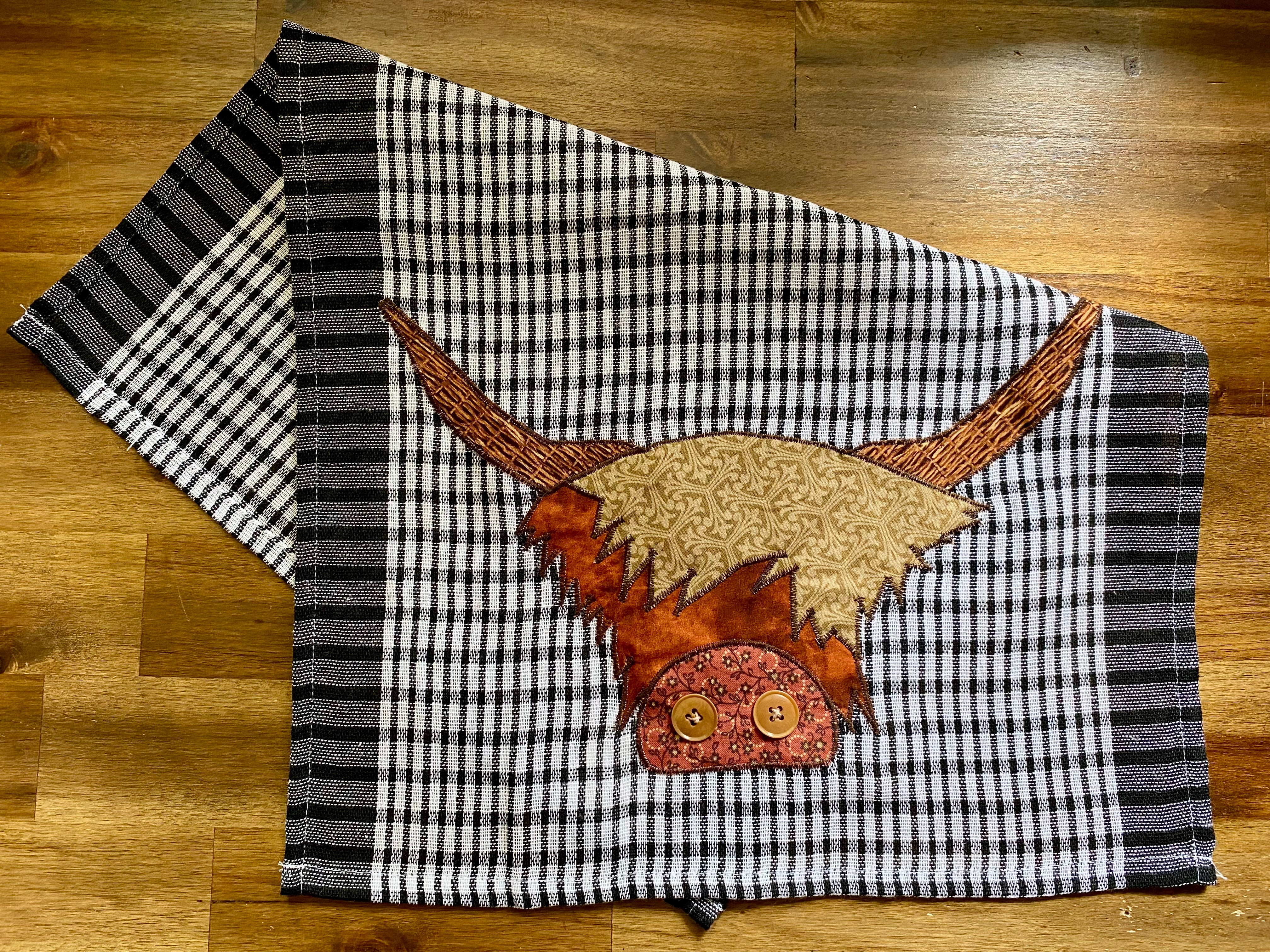 Highland Cow Tea Towel