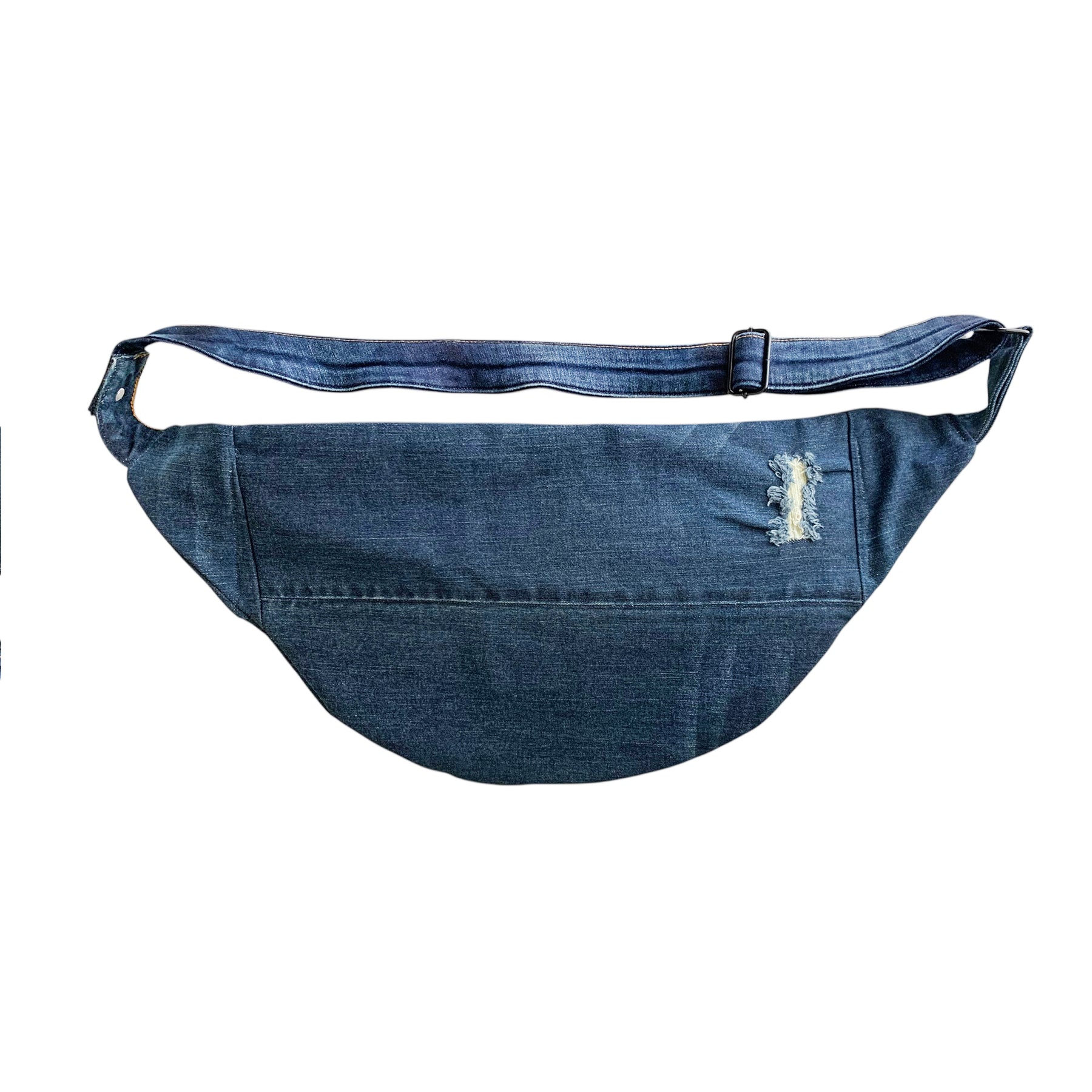 Upcycled Lee Denim Jeans Crossbody Bag, Sustainable Backpack
