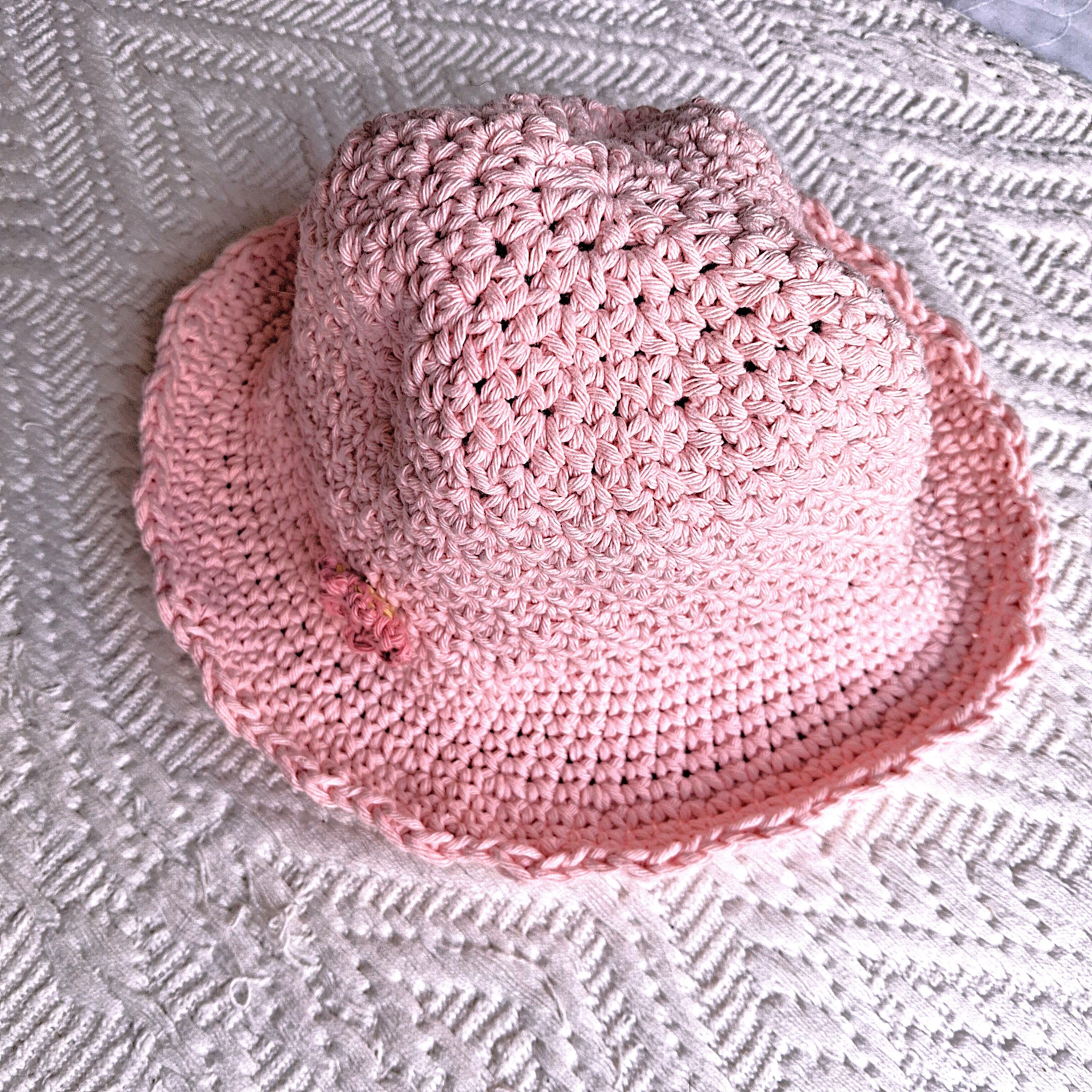 Handmade Crochet Sunhat - 100% Cotton