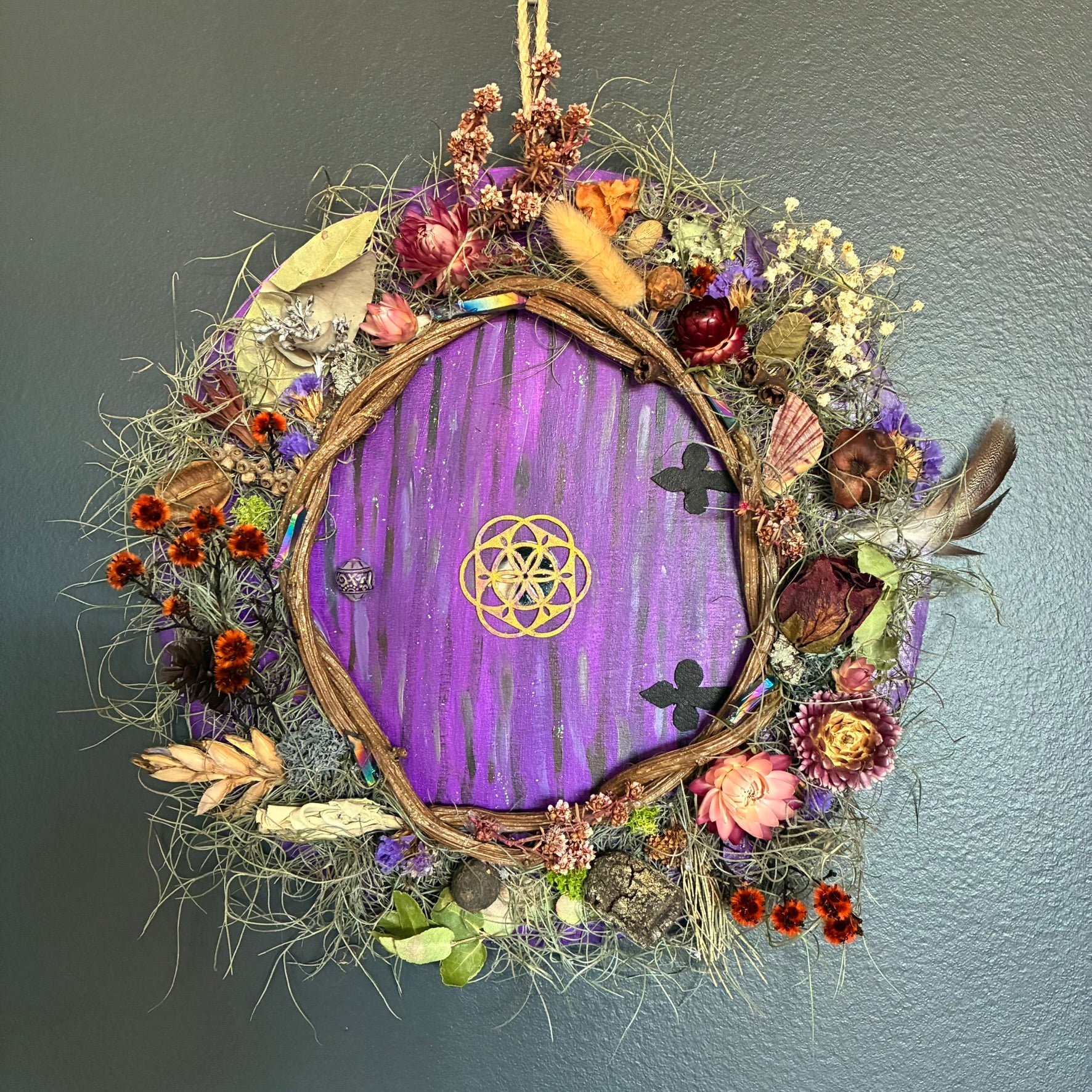 Wreath - Faery Door (Purple)