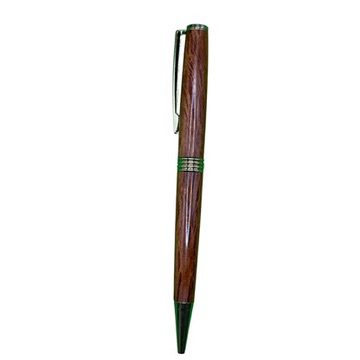 Broad Ballpoint Pen – Sheoak – Gold Accents