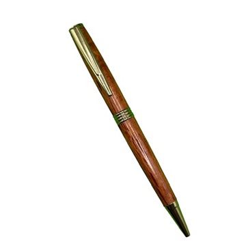 Broad Ballpoint Pen – Sheoak – Gold Accents