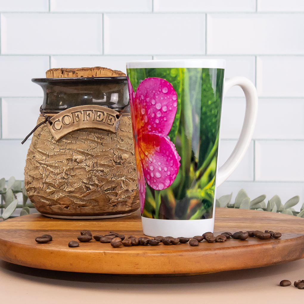 Garden Favourites - Latte / Coffee Mugs - Frangipani, Butterfly, Honeybee