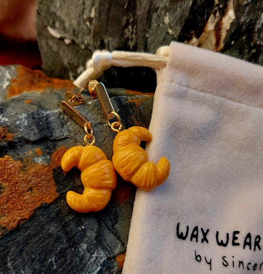 Butter Croissant Earrings | Food Inspired Statement Earrings