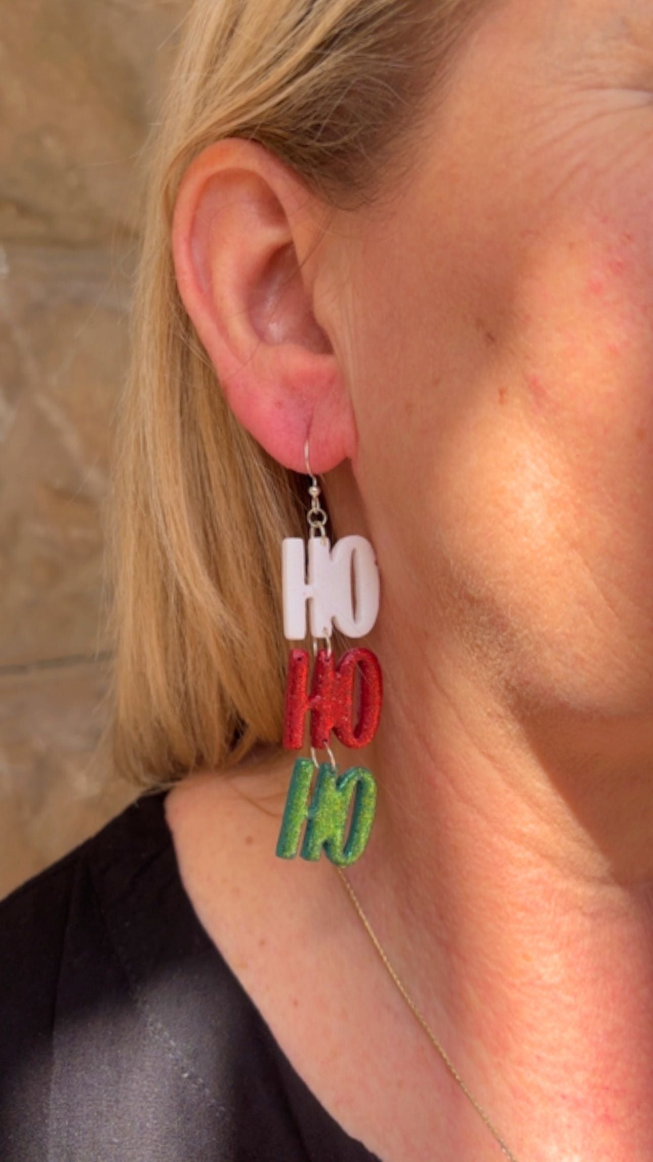 Christmas Joy - Ho Ho Ho Dangle Earrings