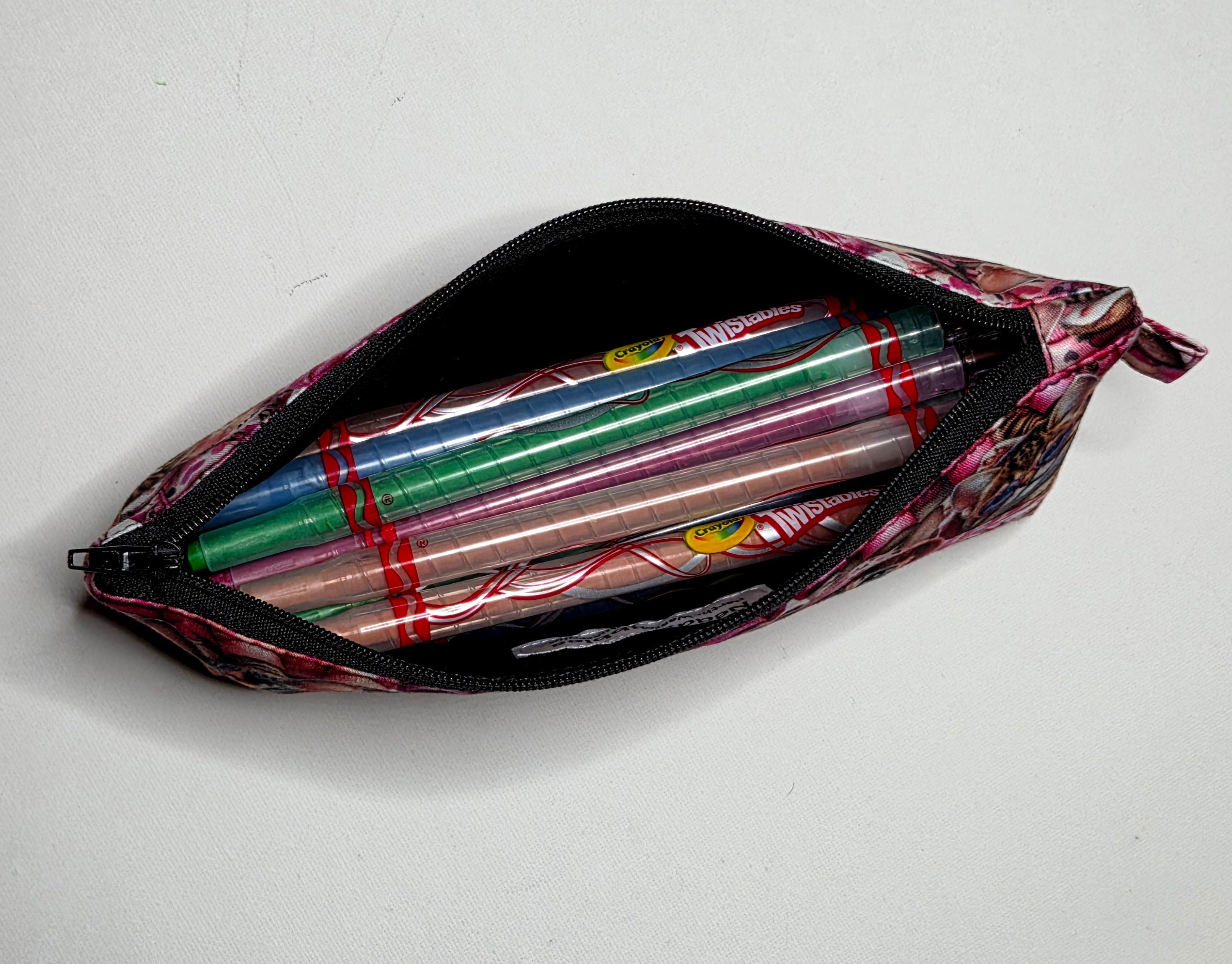 Pencil case in Australian native animal fabric