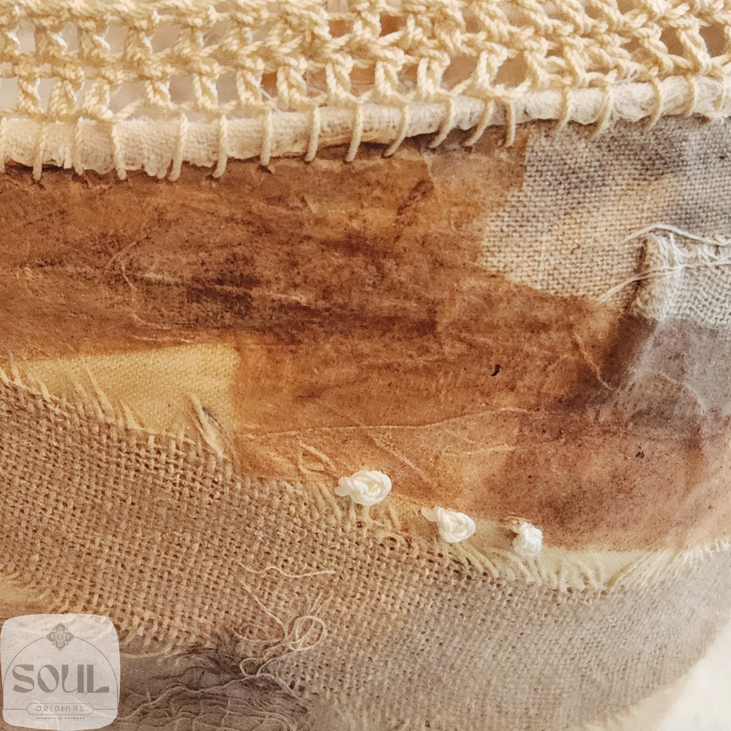 Textile Art Bowl – Natural & Earthy (1)