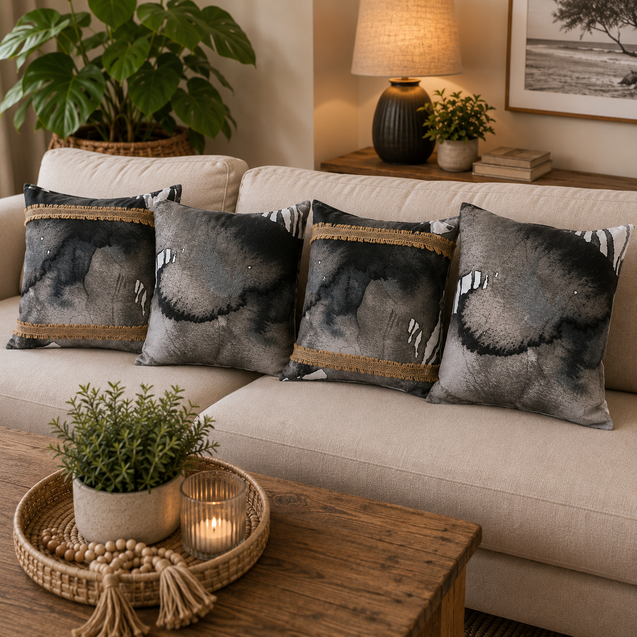 "A"-Cushion Covers - 5 x various designs