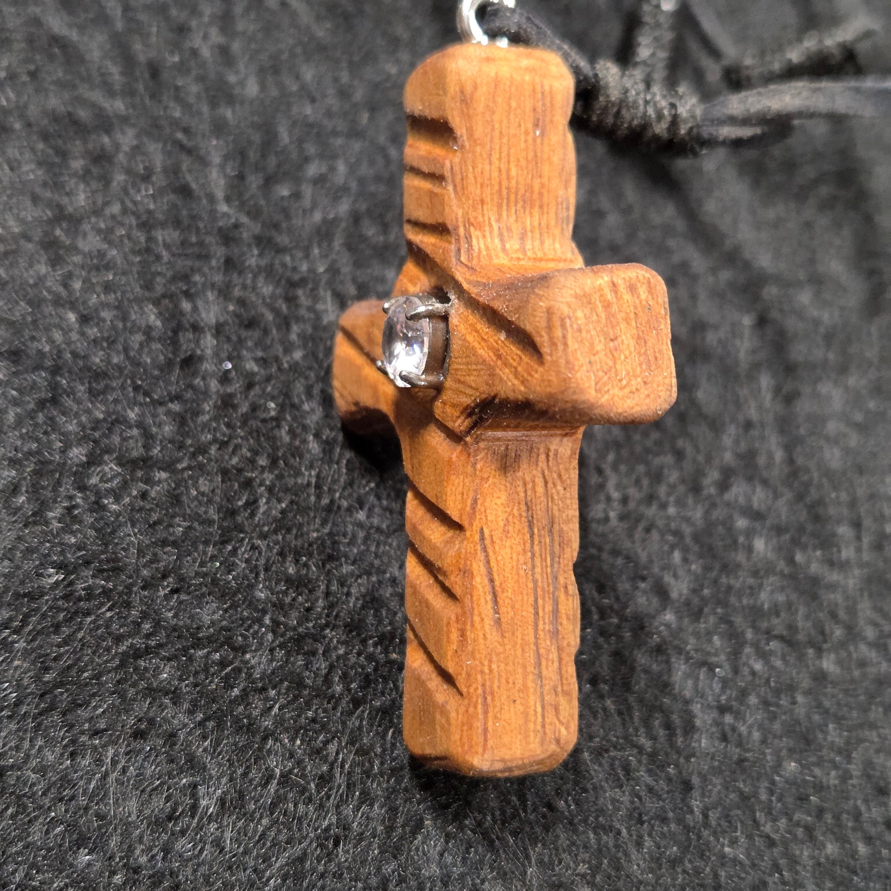 Eucalyptus Cross of Light – Handcrafted Timber Pendant