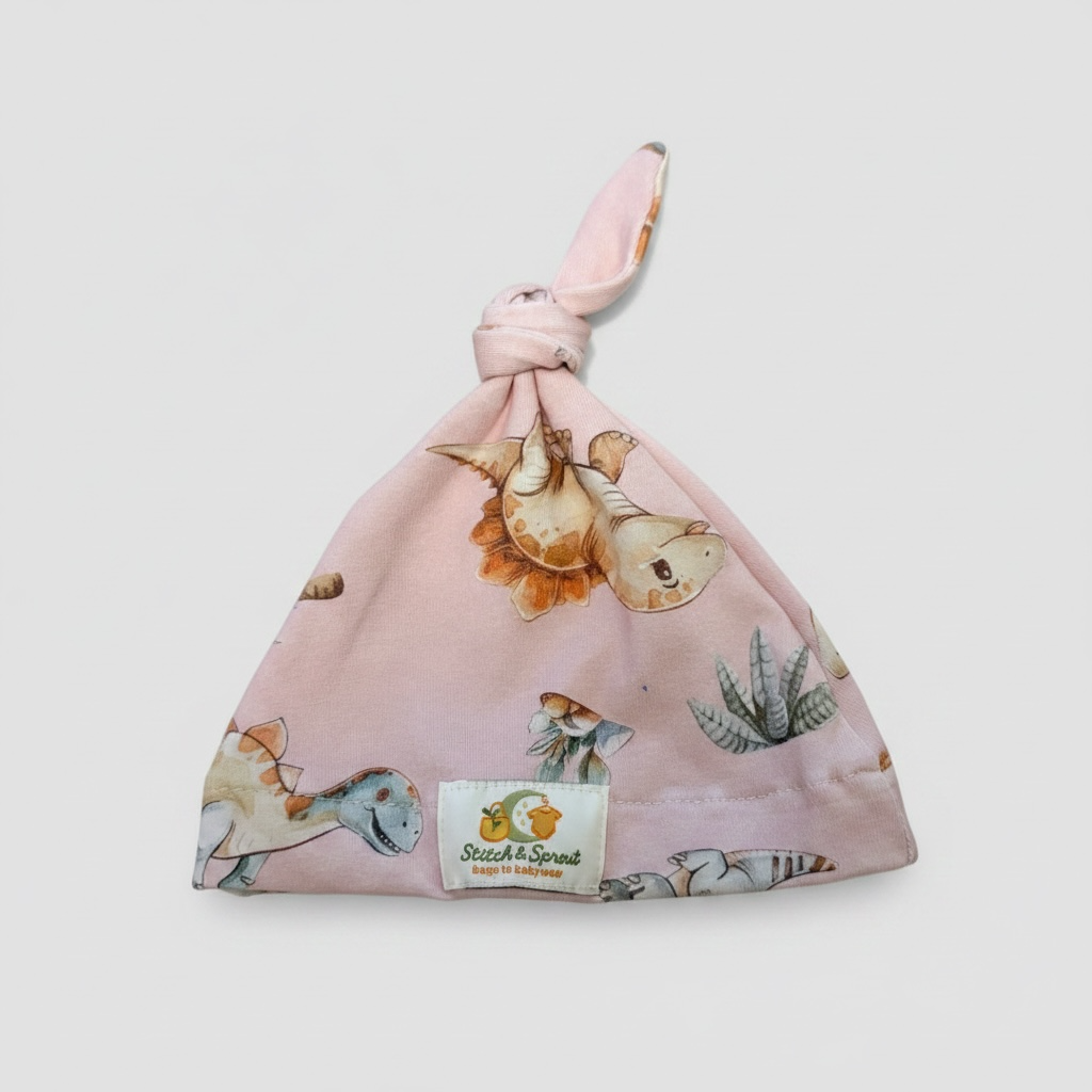 PINK DINOSAUR ROMPER 0-3 months