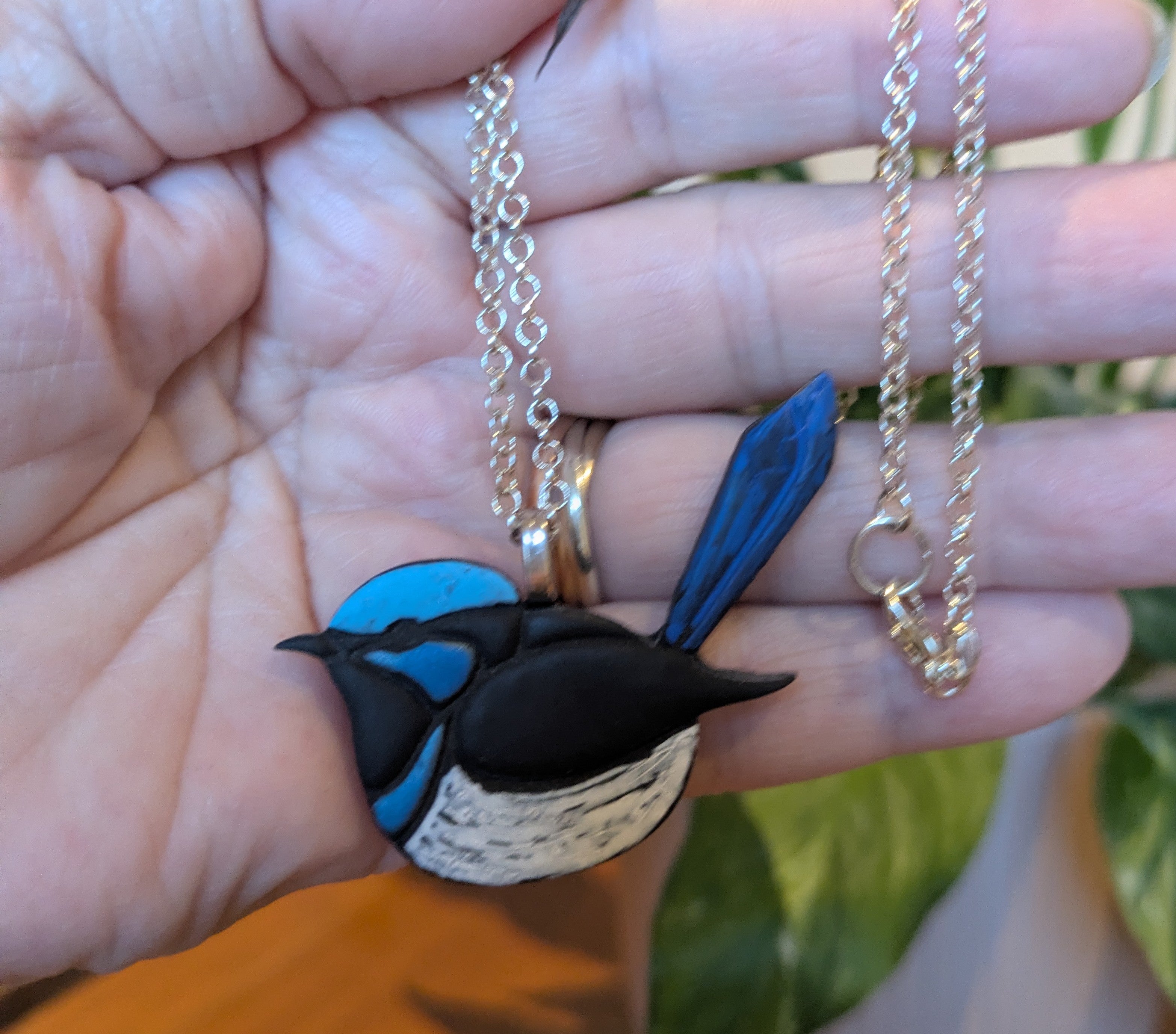 Blue Wren Pendant