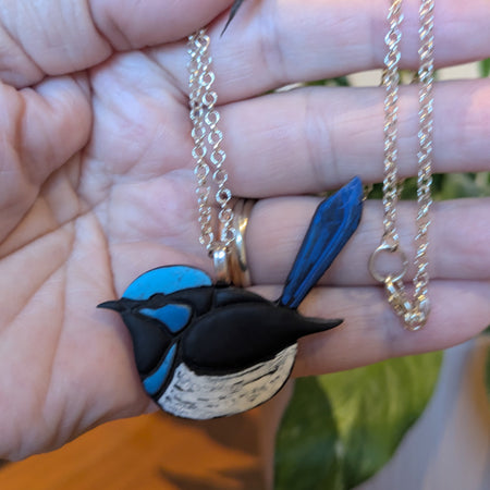 Blue Wren Pendant