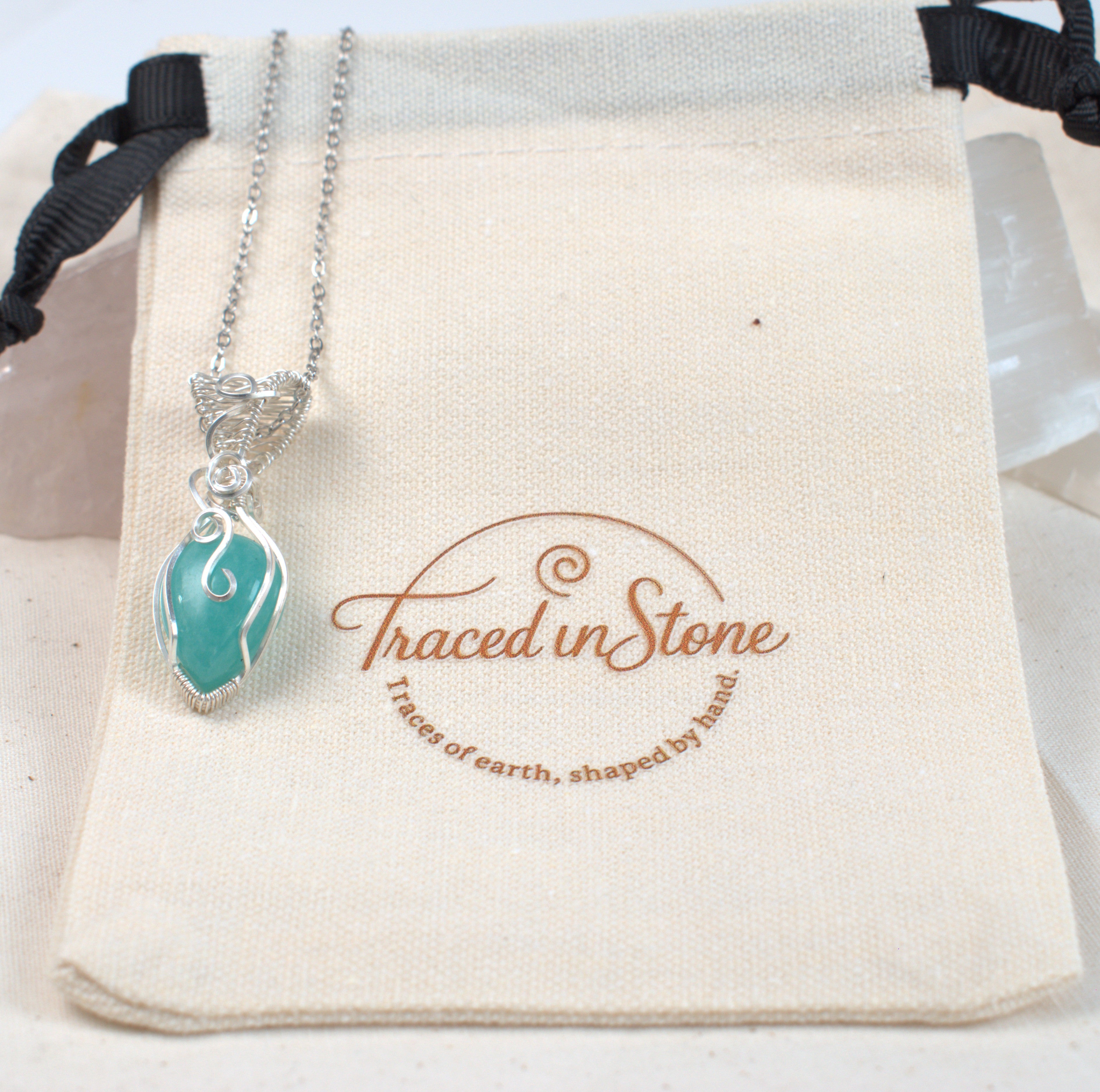 Sea Glass – Amazonite Keepsake Pendant