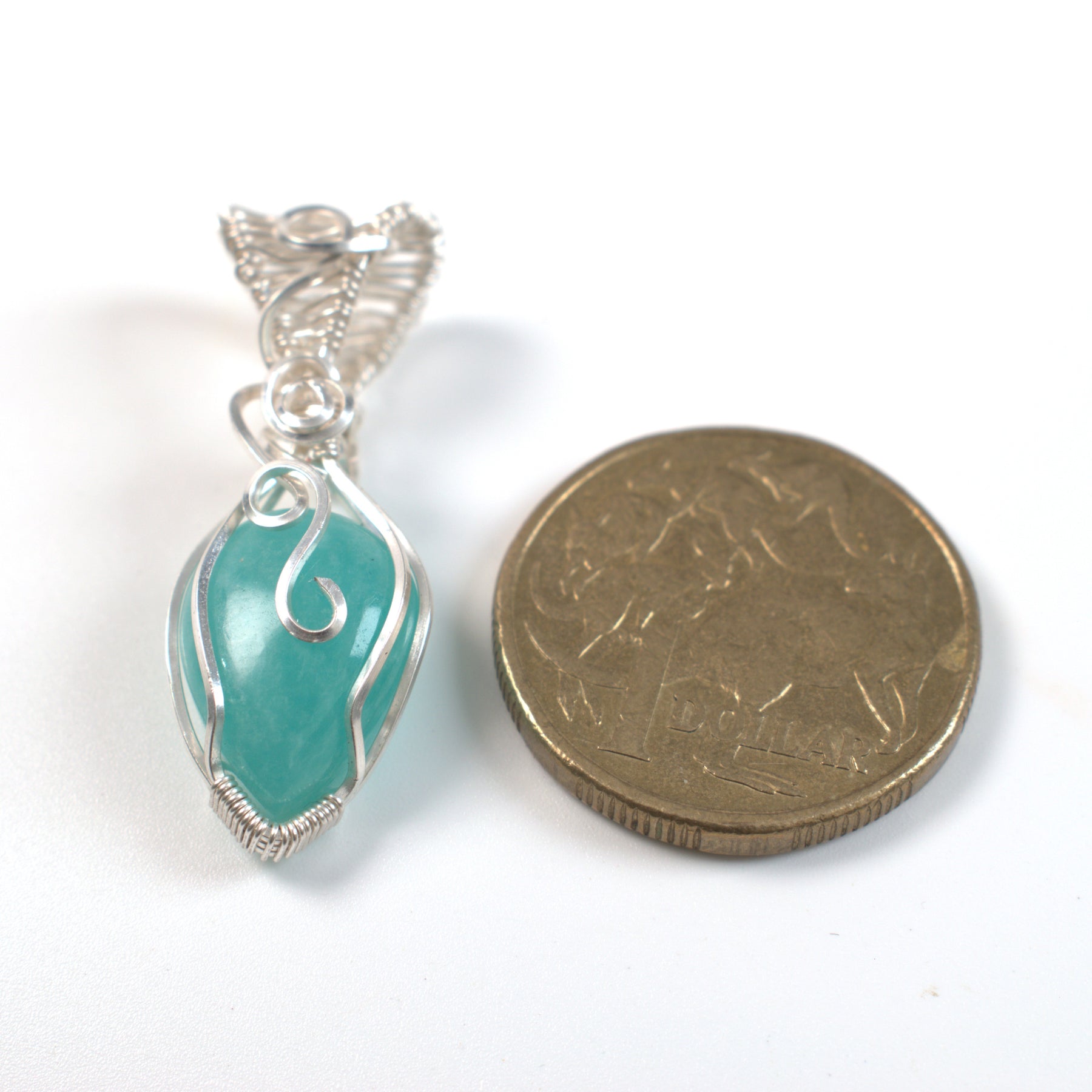 Sea Glass – Amazonite Keepsake Pendant