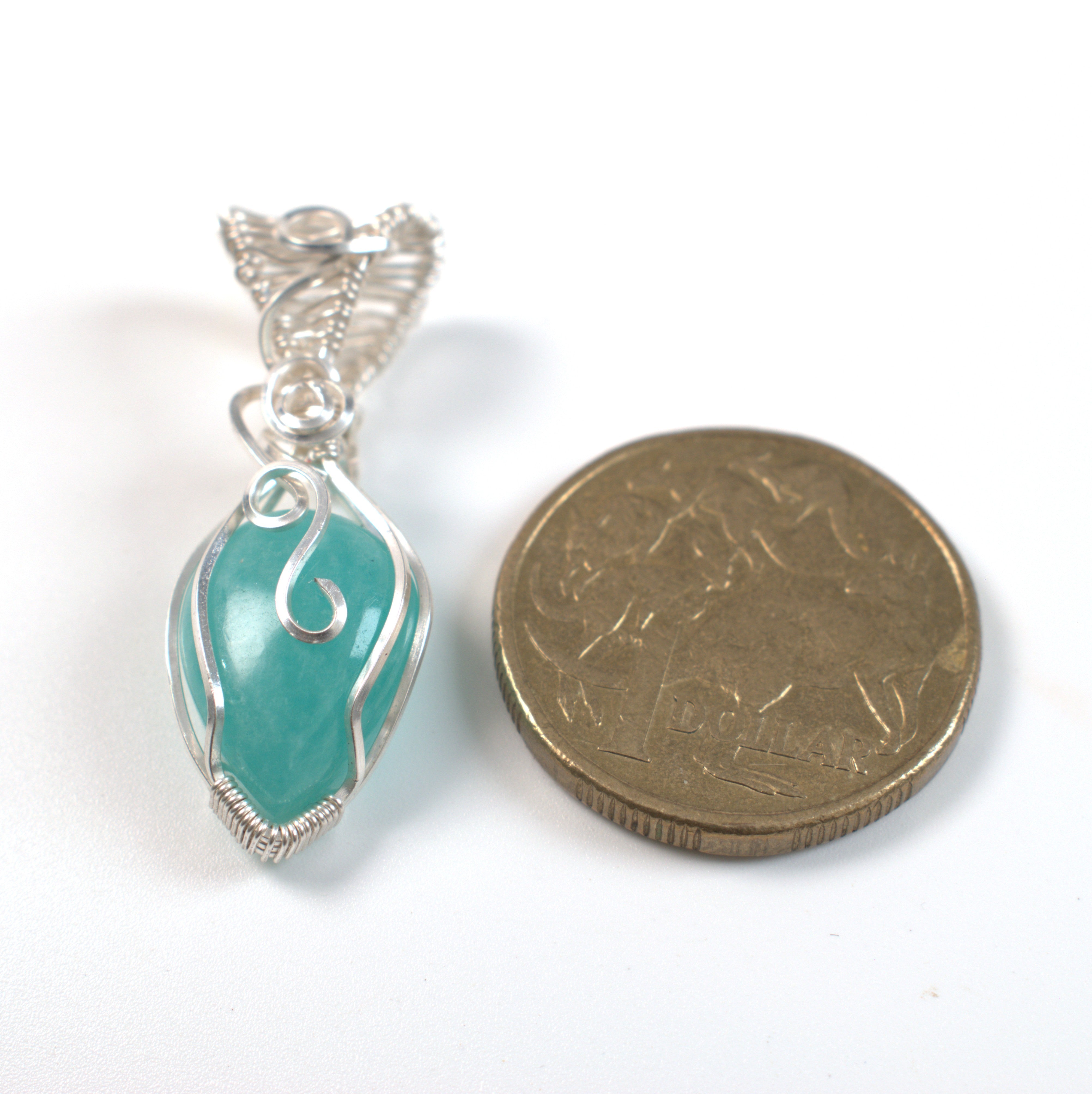 Sea Glass – Amazonite Keepsake Pendant