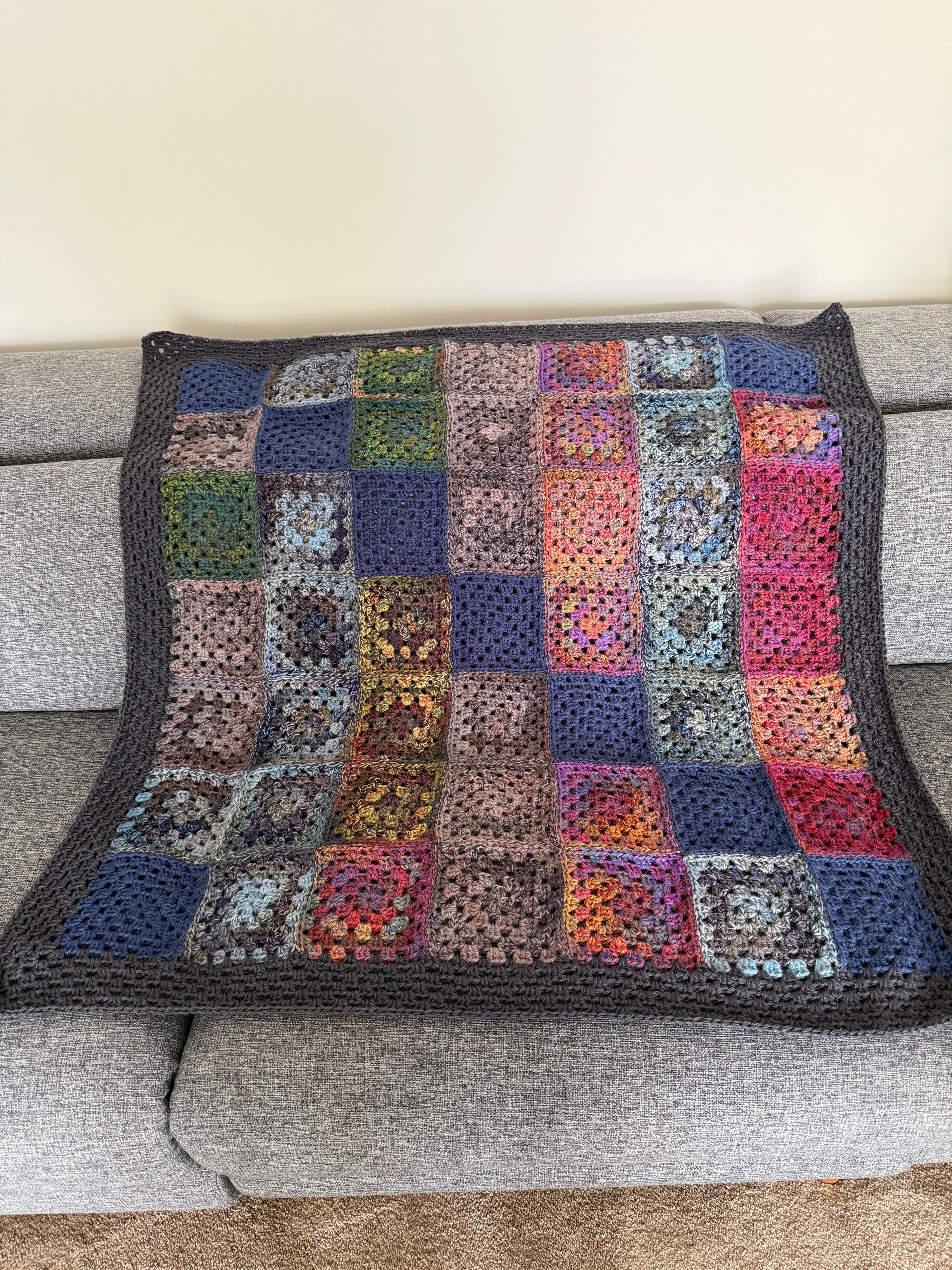 Granny square blanket