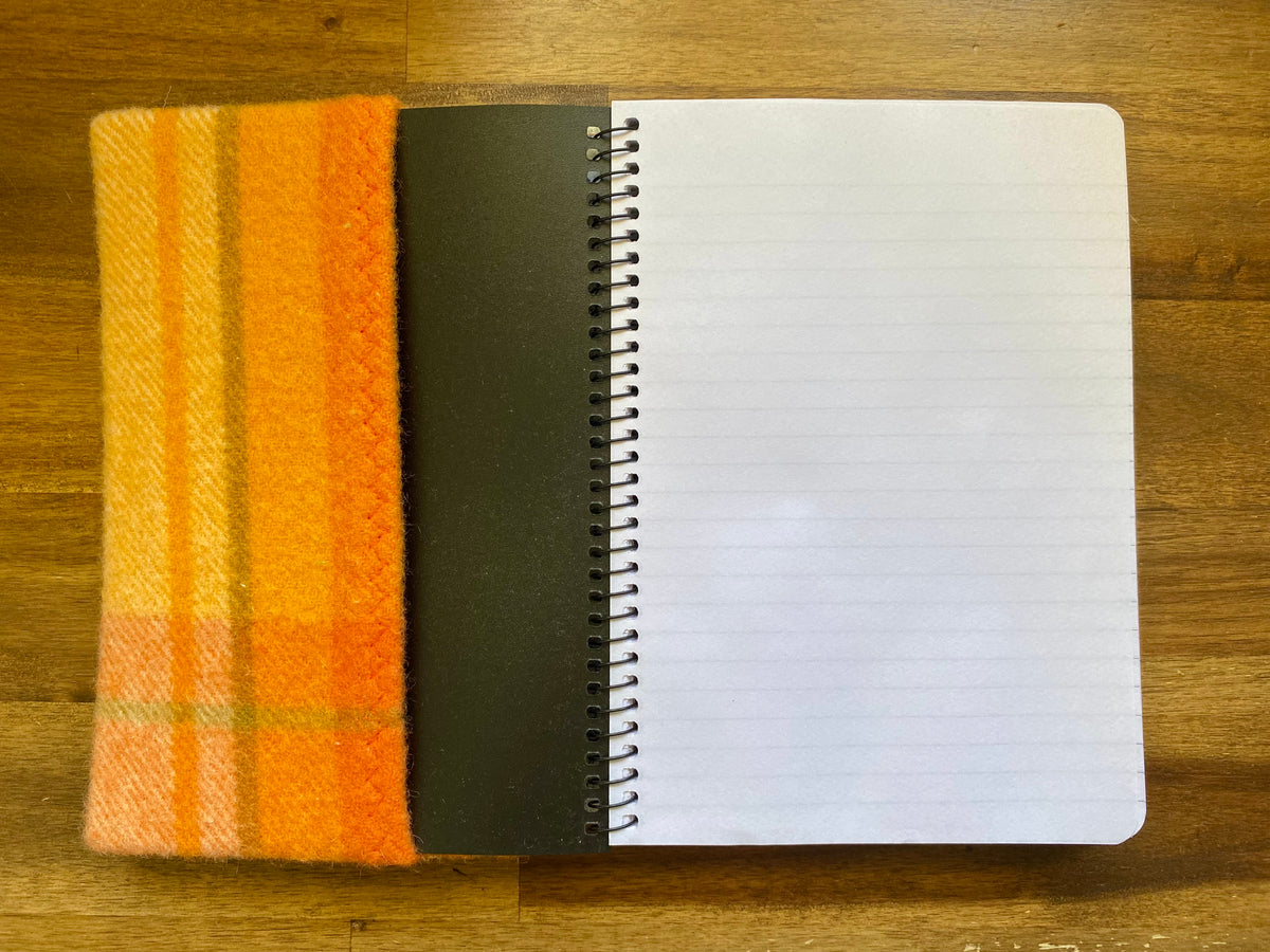 A5 Upcycled Notebook Wombat - Orange