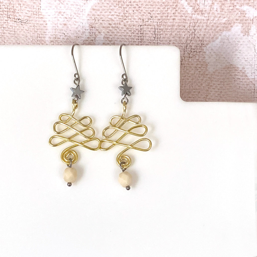 Christmas Wire Earrings