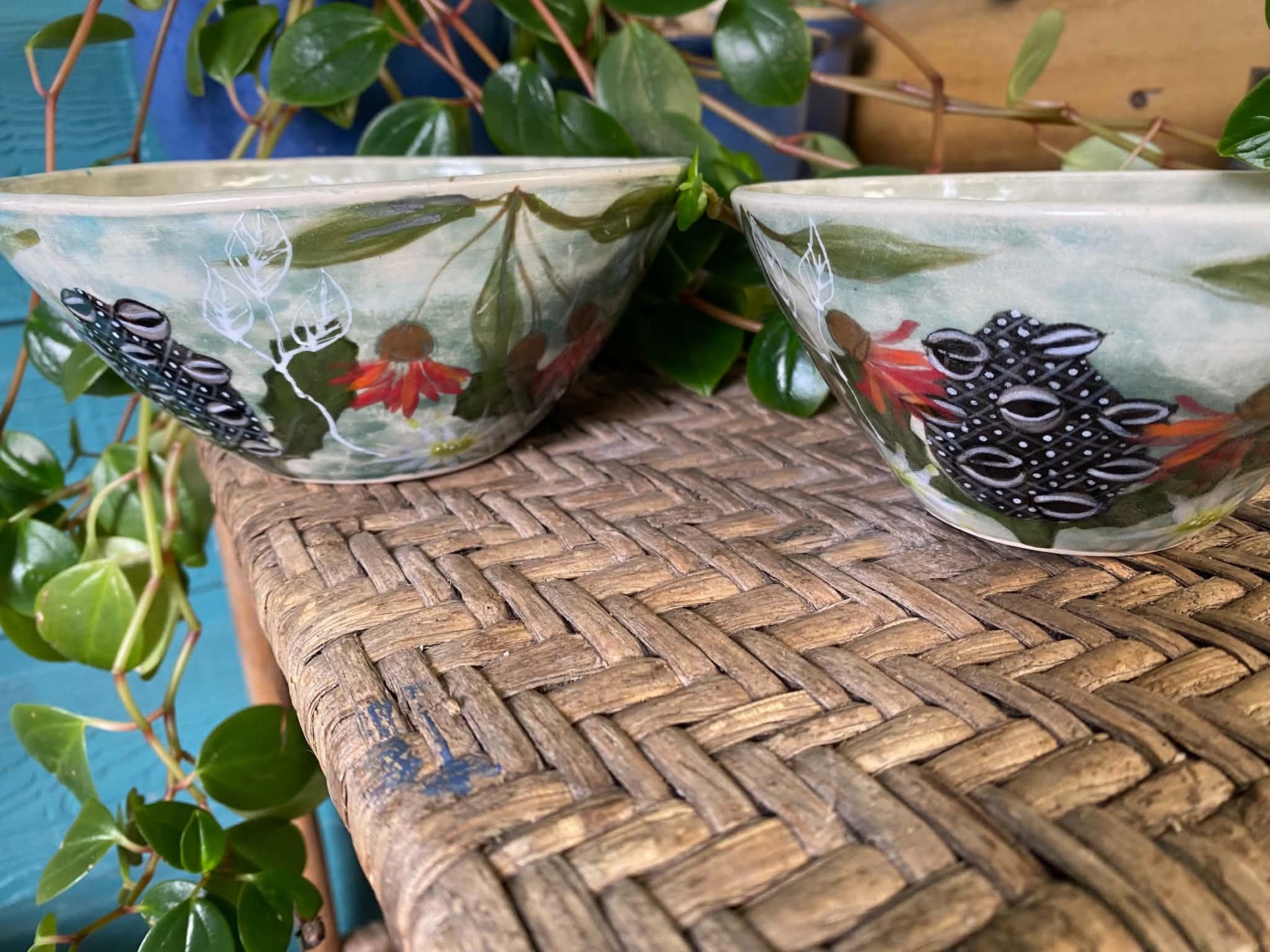 Native Australian flora handmade pottery