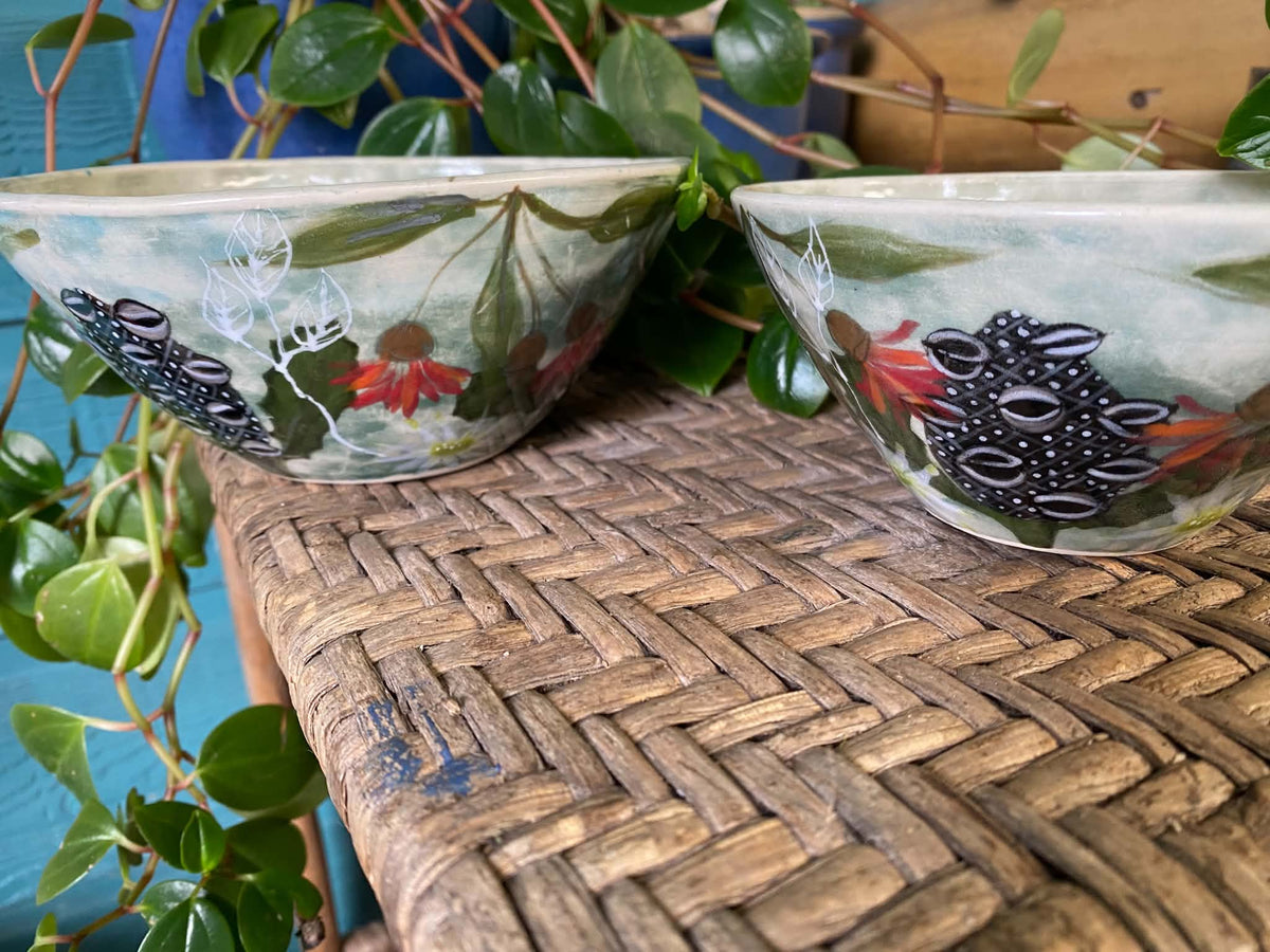 Native Australian flora handmade pottery