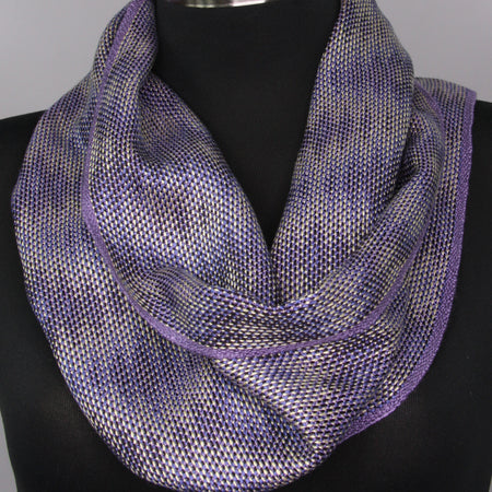 Handwoven Tencel™ Cowl - A Play of Colour and Light - Lilac