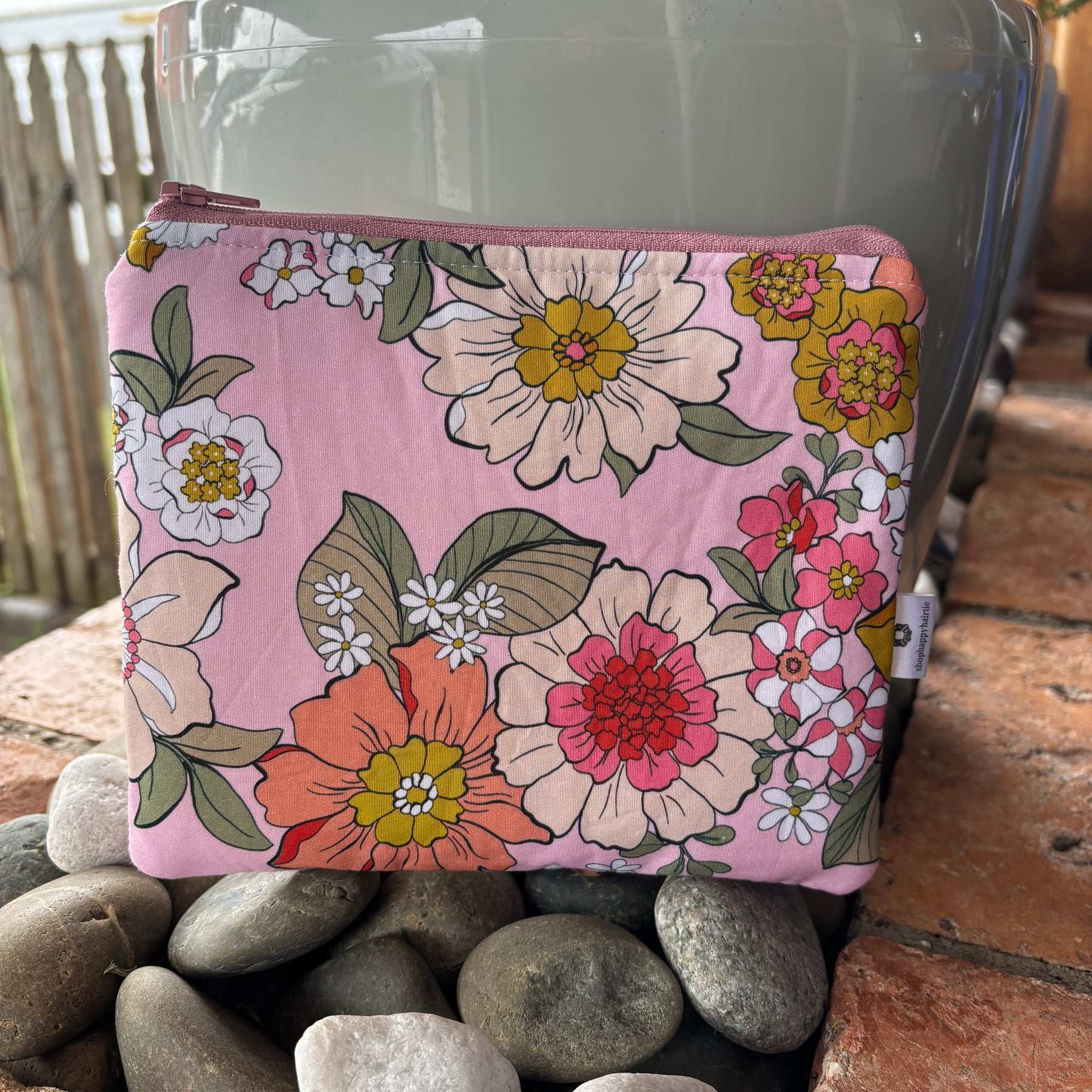 Medium & Large Handmade Fabric Zipper Pouches – Makeup & Travel Organiser