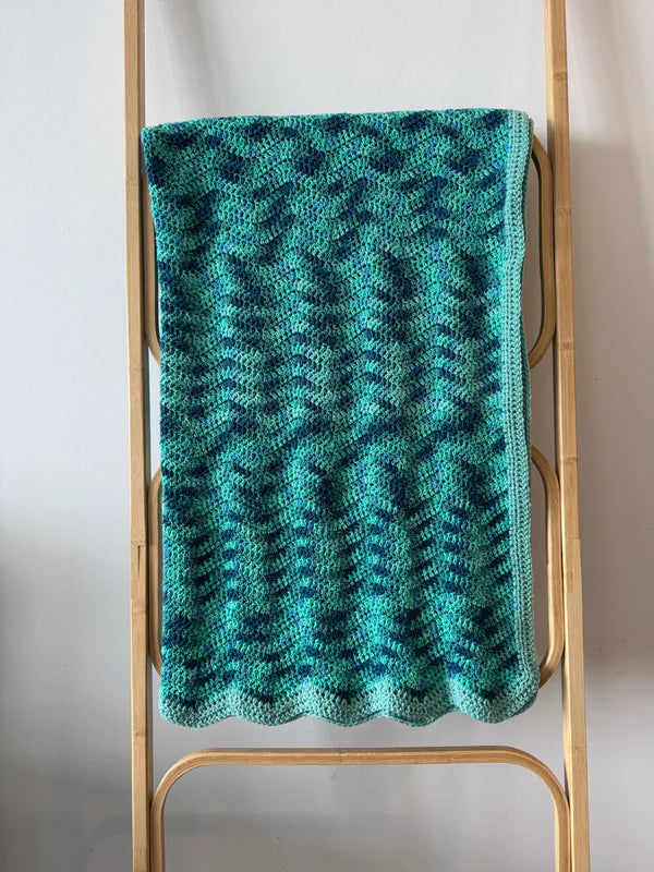 Crochet | Blanket / Throw| Various Styles of Blue