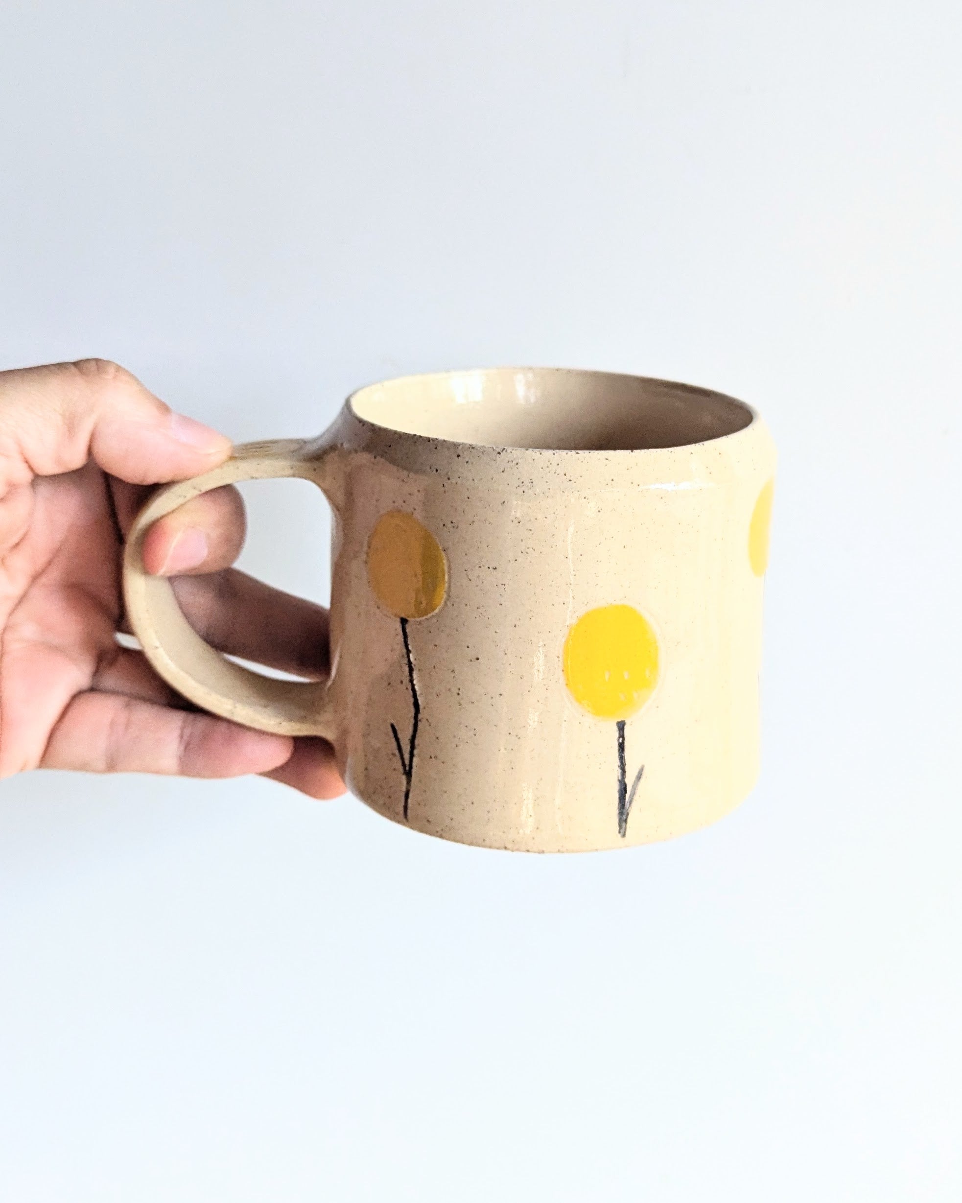 Handmade Ceramic cup| Unique Sgraffito Pottery Cup| Australian Made Gift Bundle