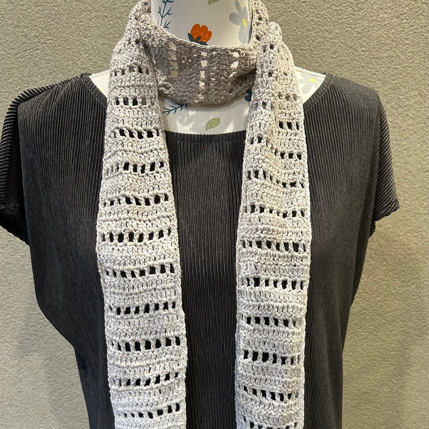Filet Cotton Scarflet - Crochet