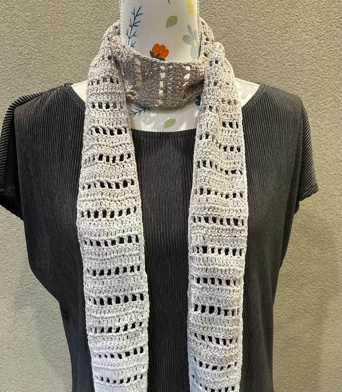 Filet Cotton Scarflet - Crochet