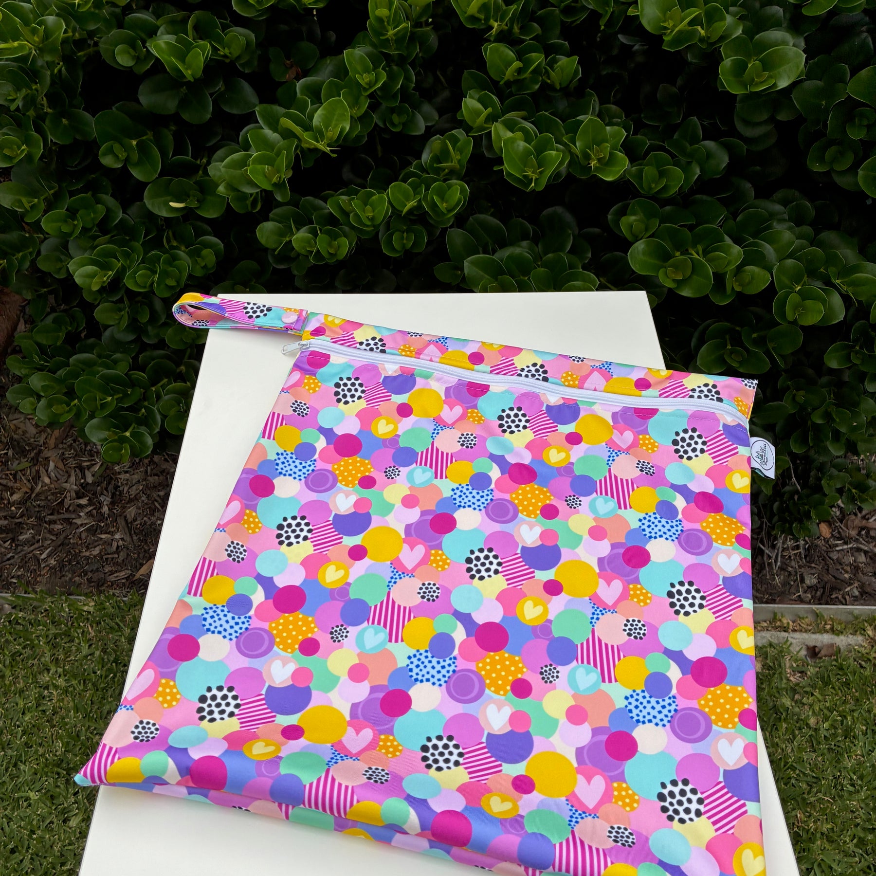 Water-resistant wet bags - Love Bubble (Wonderland Design Co)