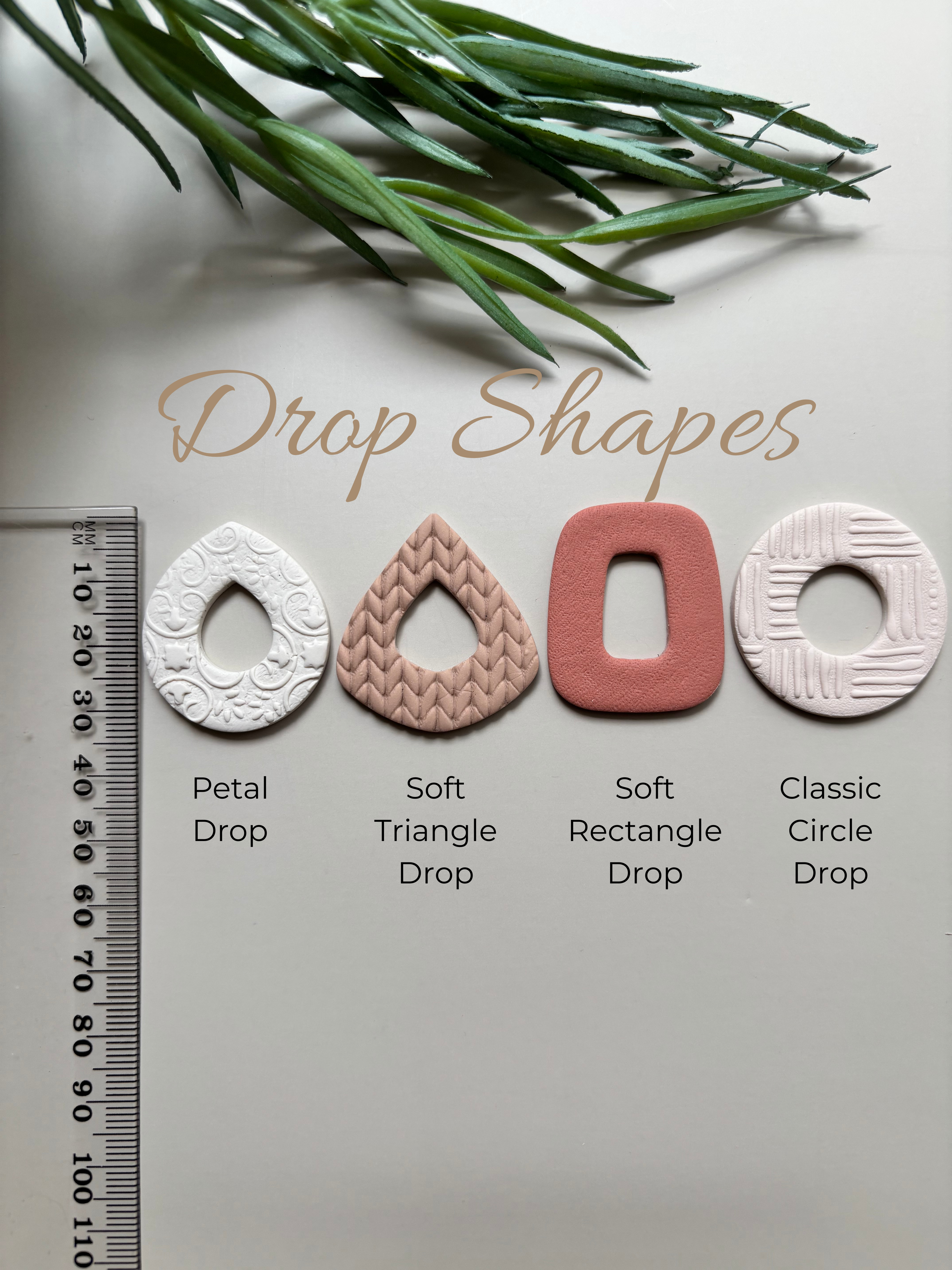Hoops & Drops – Soft Neutrals | Interchangeable Clay Earrings