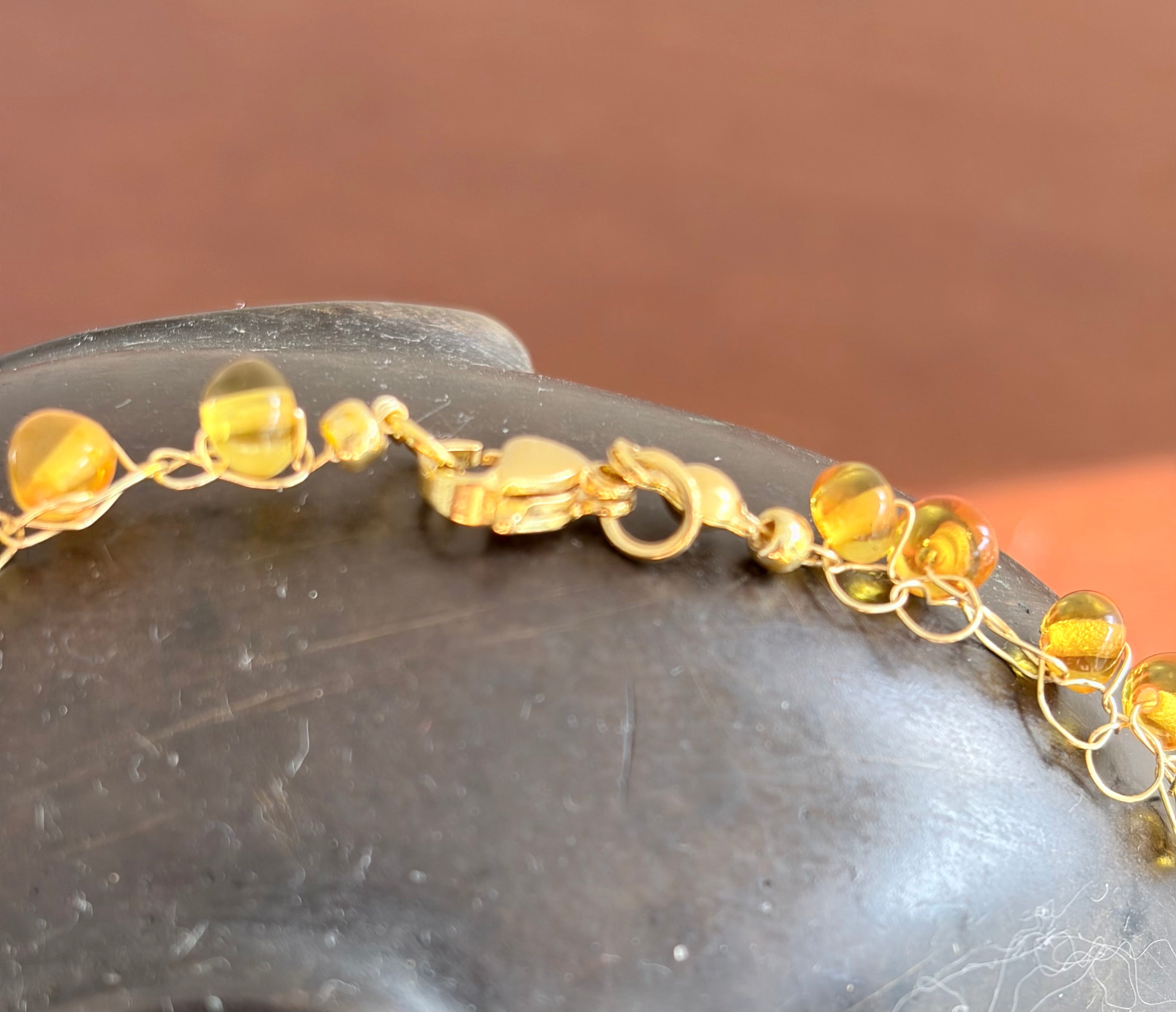 “ Sunrise” Rare Lemon Baltic Amber  Necklace