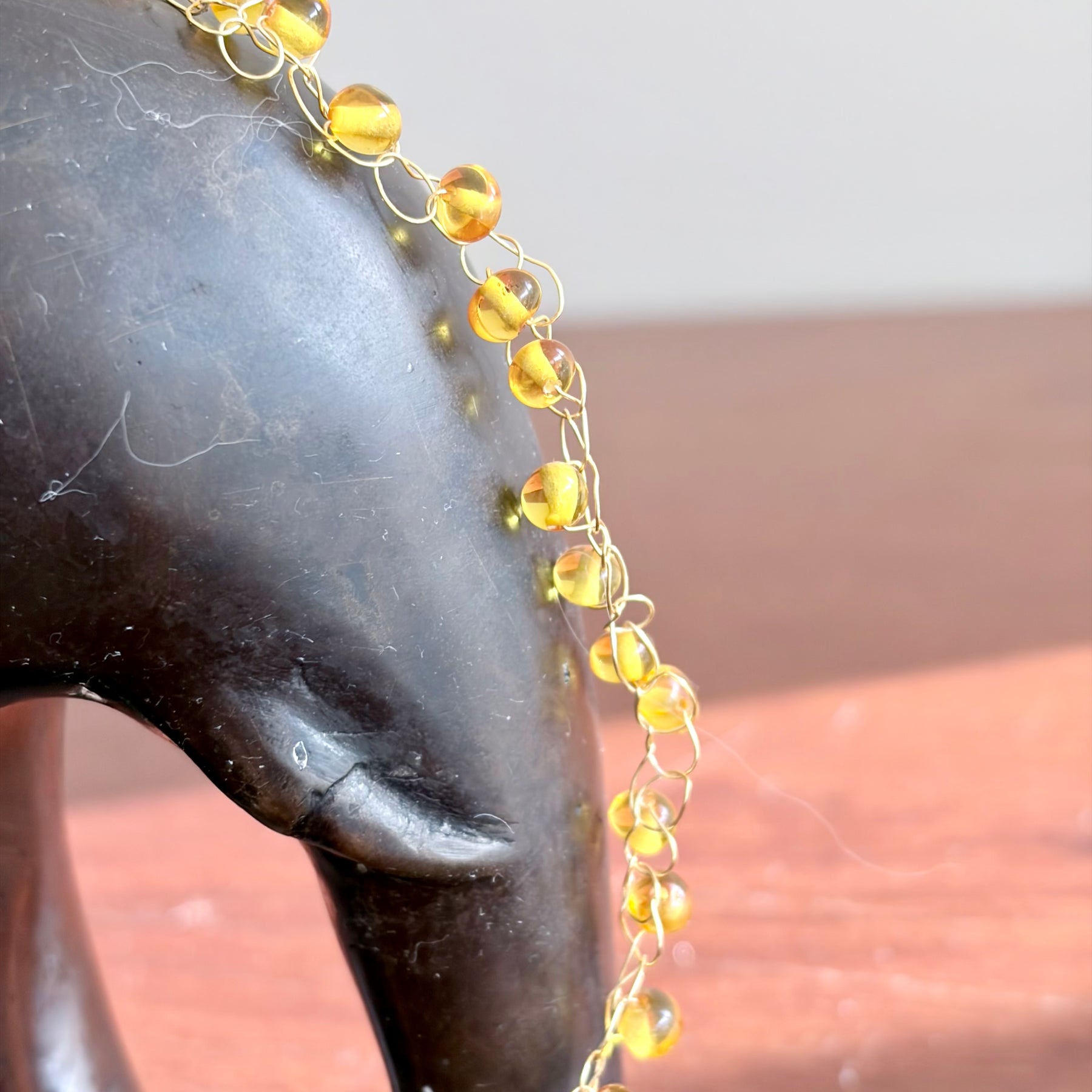 “ Sunrise” Rare Lemon Baltic Amber  Necklace