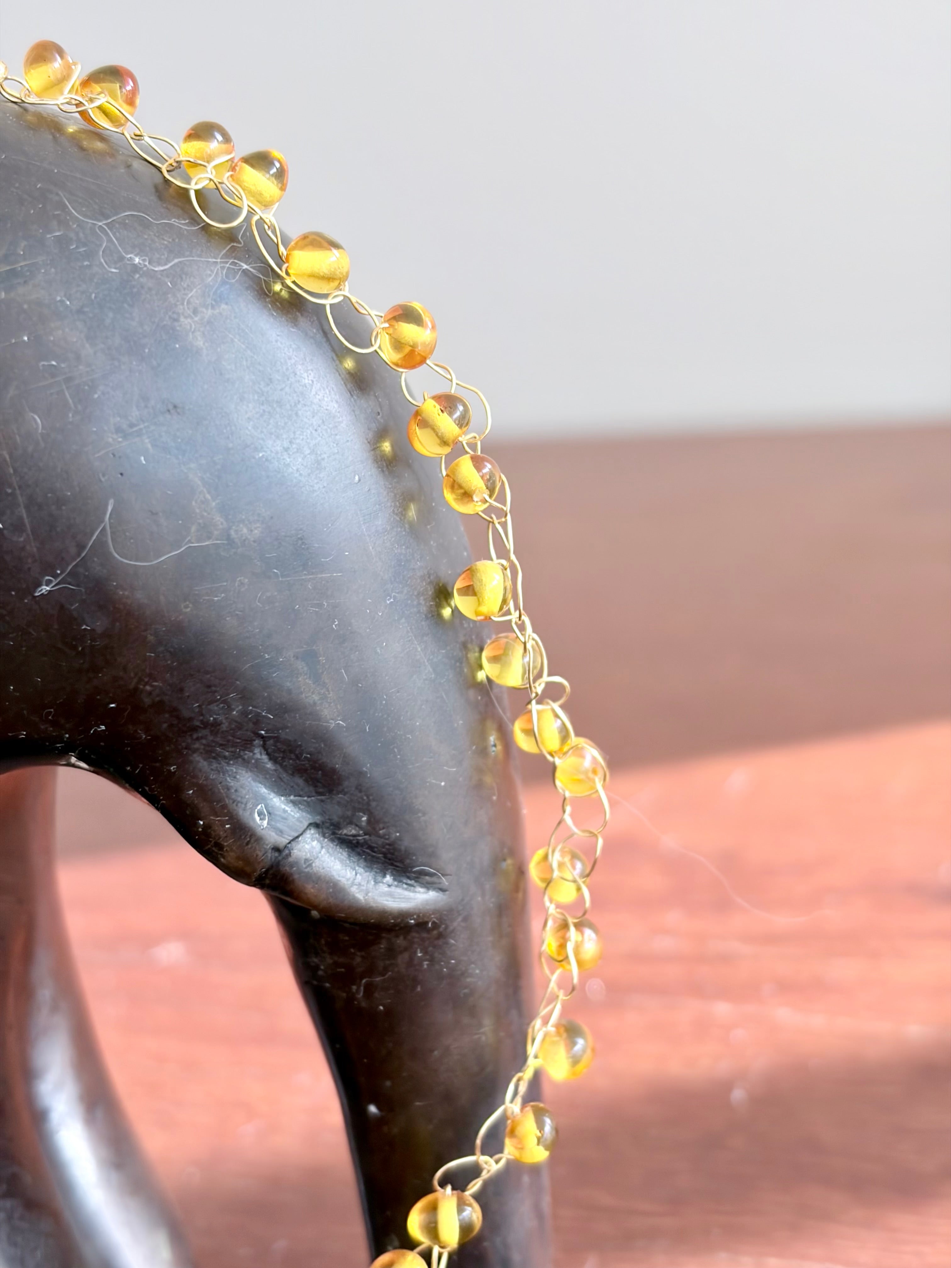 “ Sunrise” Rare Lemon Baltic Amber  Necklace