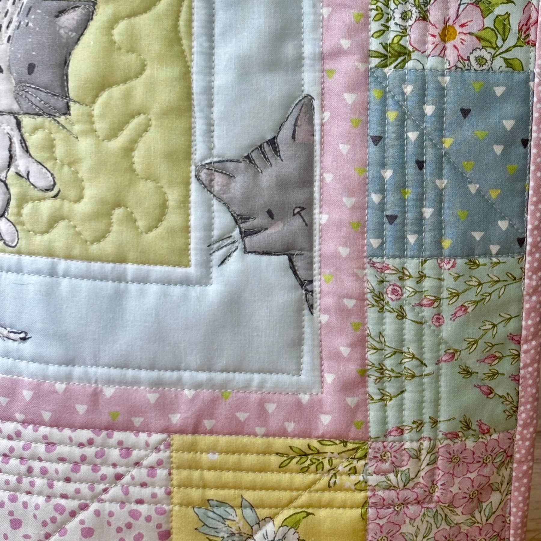 Quilted baby blanket