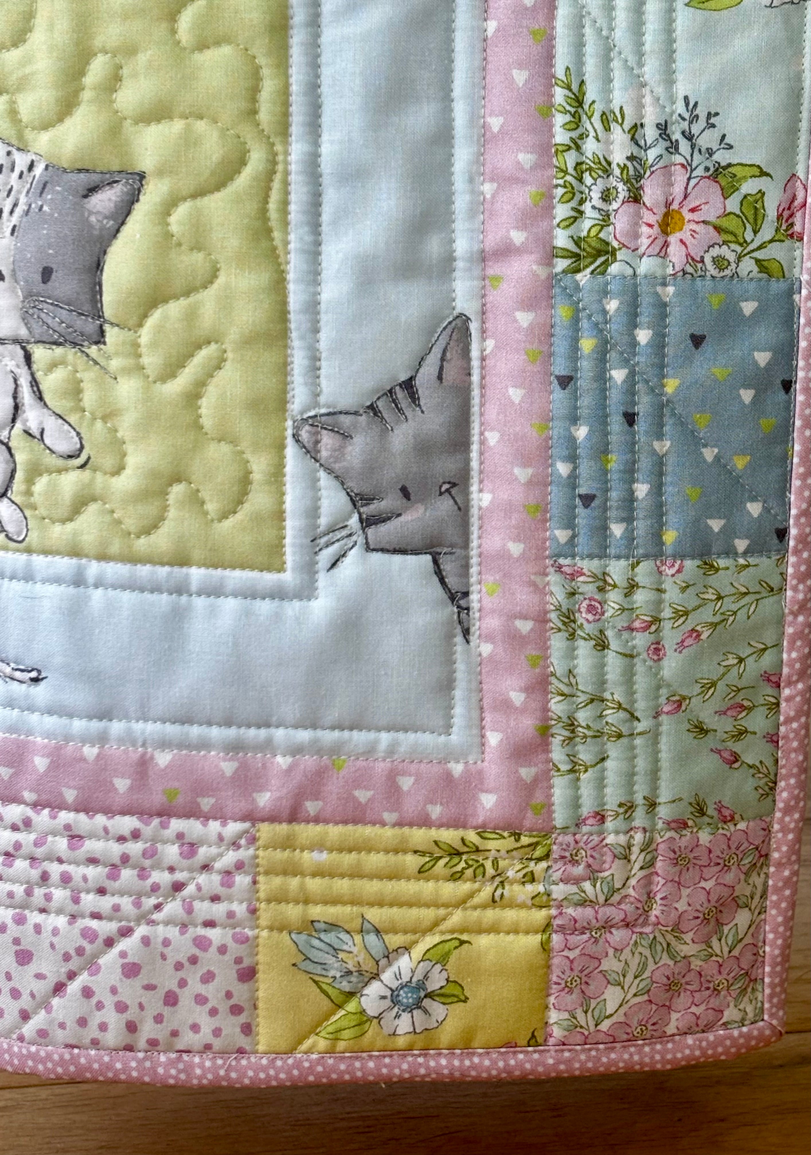 Quilted baby blanket