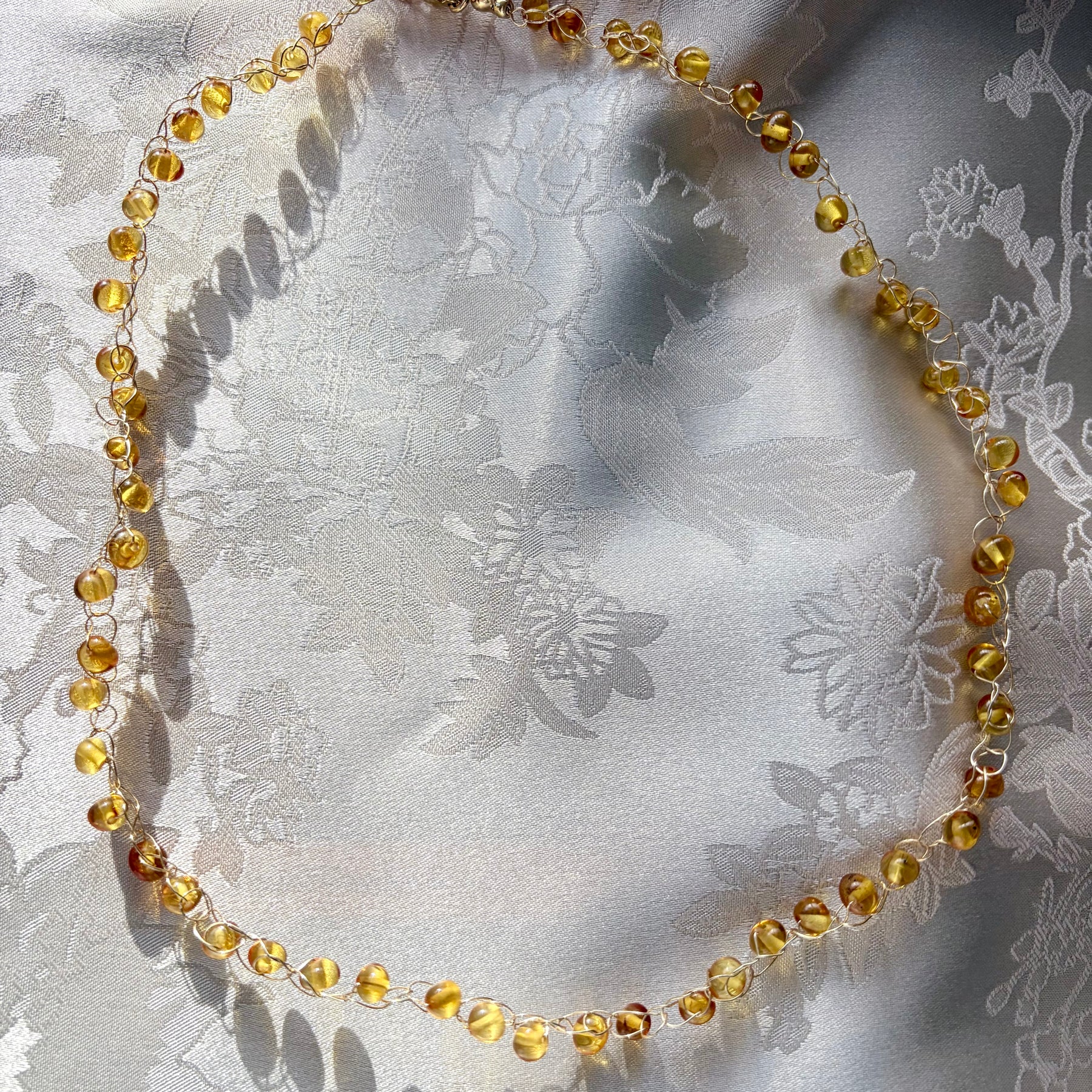 “ Sunrise” Rare Lemon Baltic Amber  Necklace