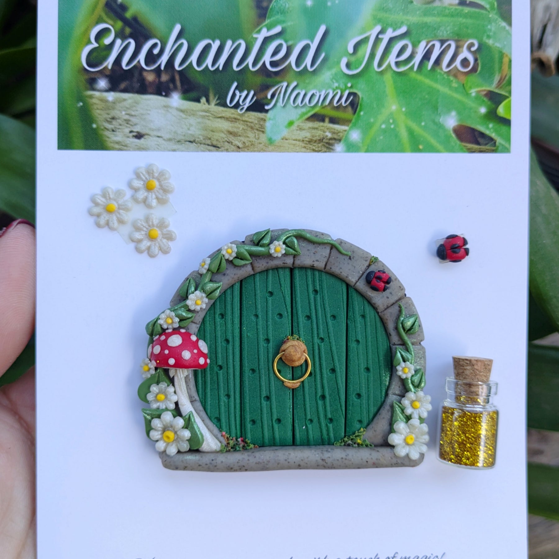 Hand Sculpted Hobbit Style Fairy Doors – Two Designs Available