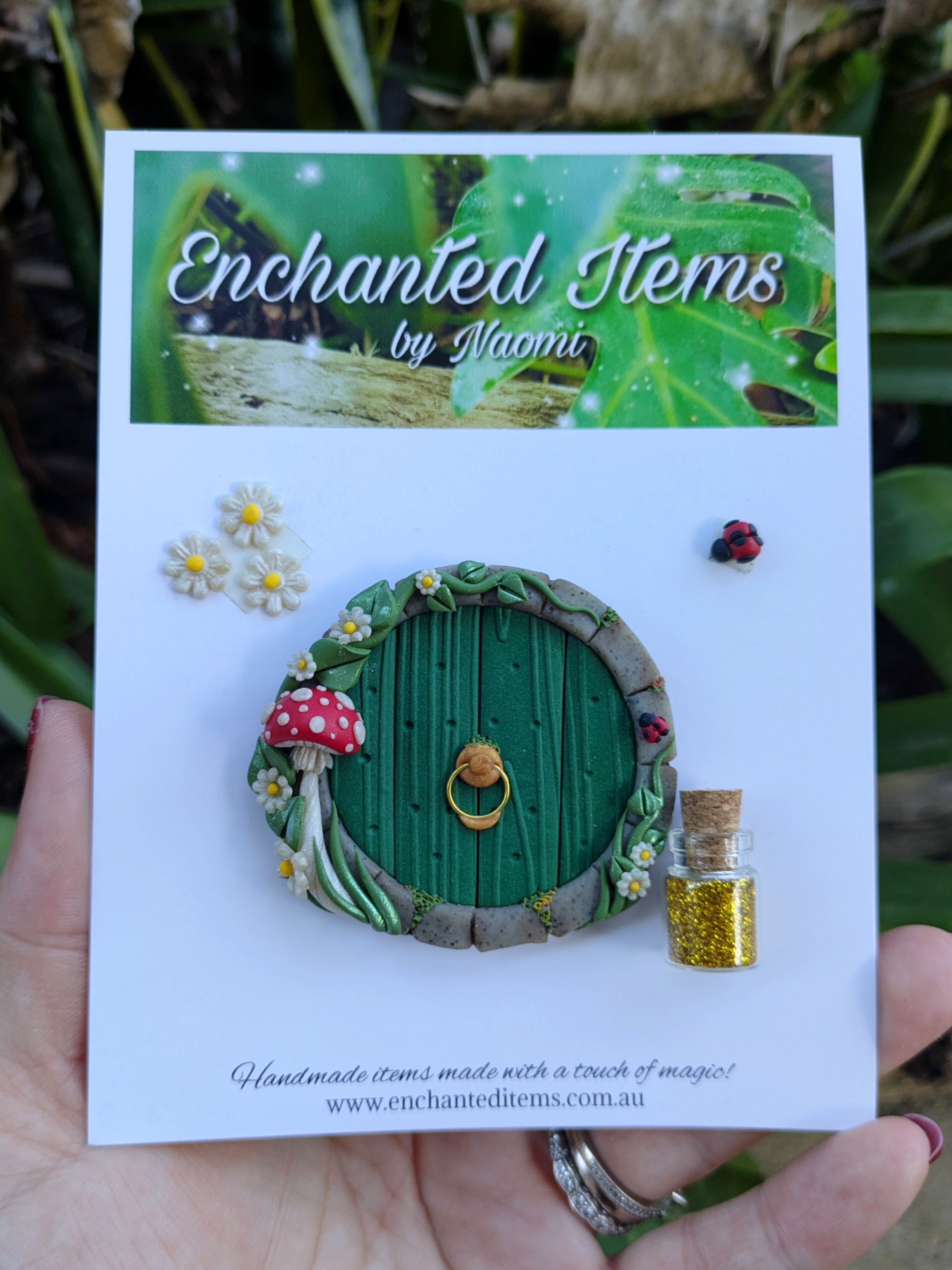 Hand Sculpted Hobbit Style Fairy Doors – Two Designs Available