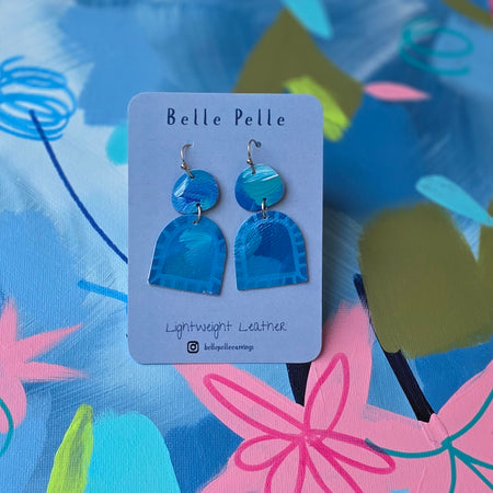 Lightweight Piccola Musa Earrings – Aqua Rhthym