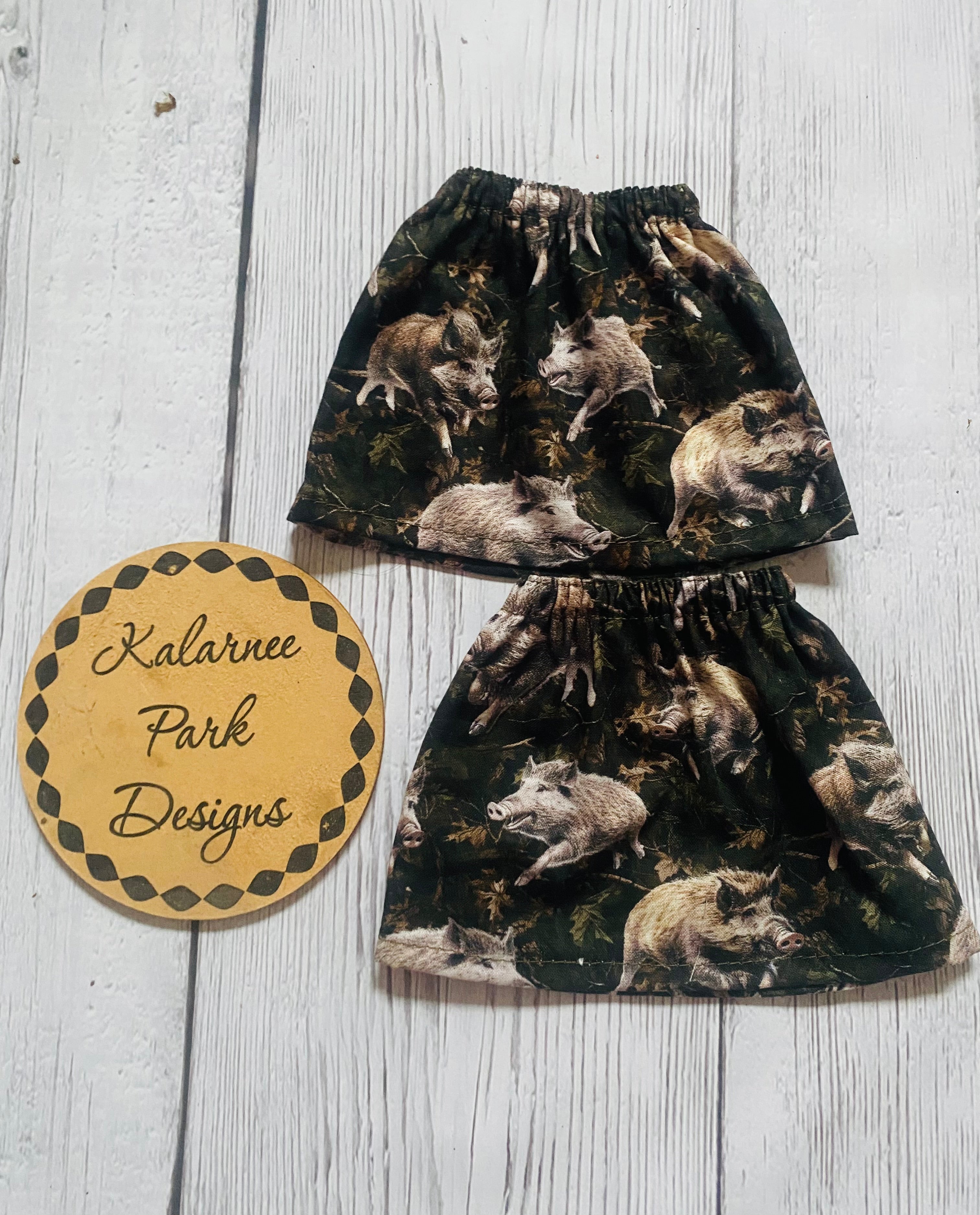 ''Wild Pigs in the Scope'' Adult Size and Kids Size Sock Savers