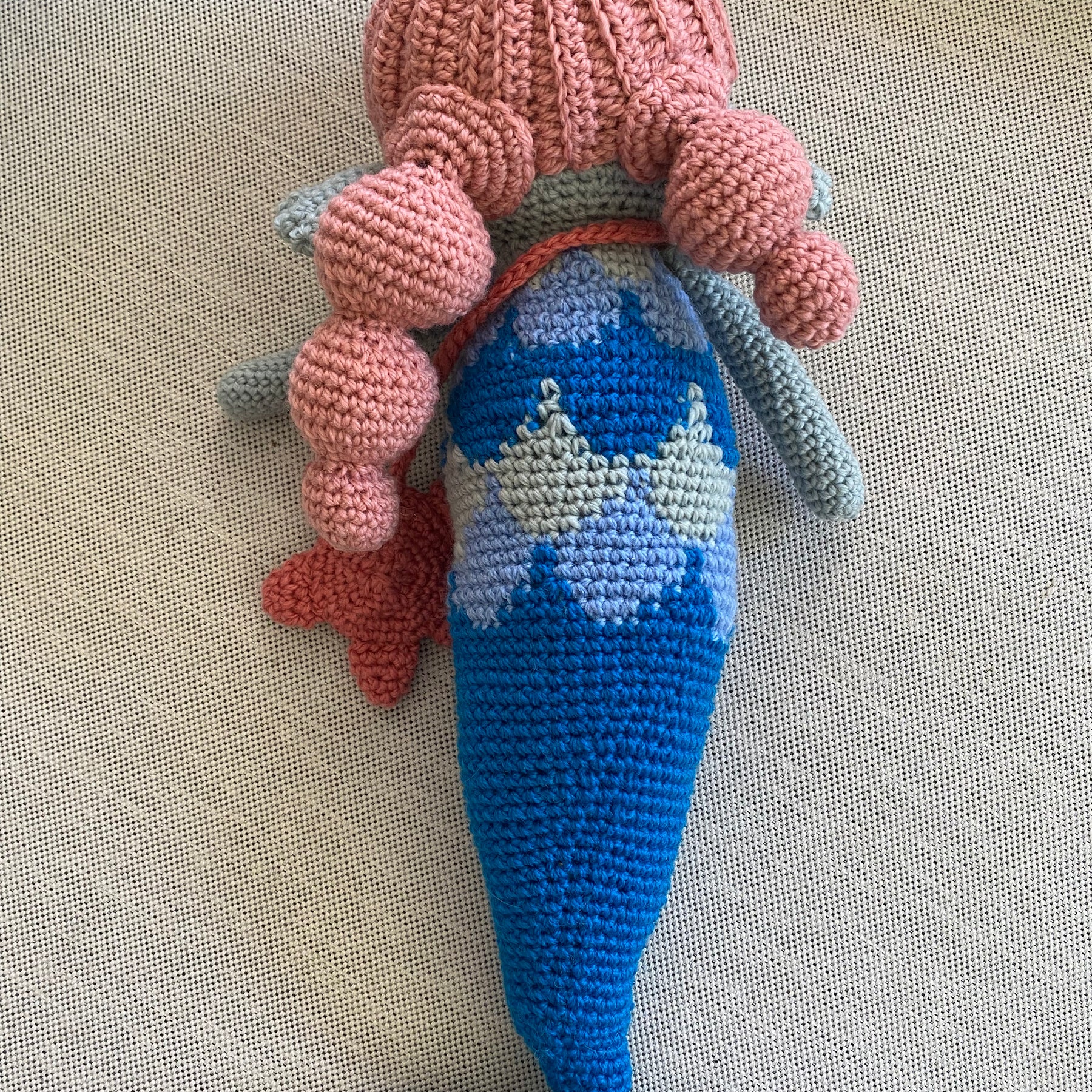 Mia the Mermaid - crocheted toy