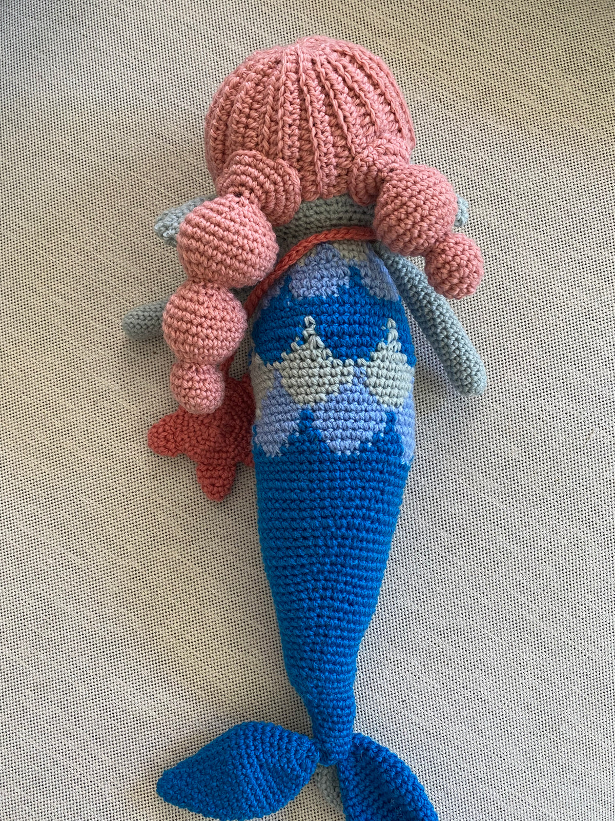 Mia the Mermaid - crocheted toy