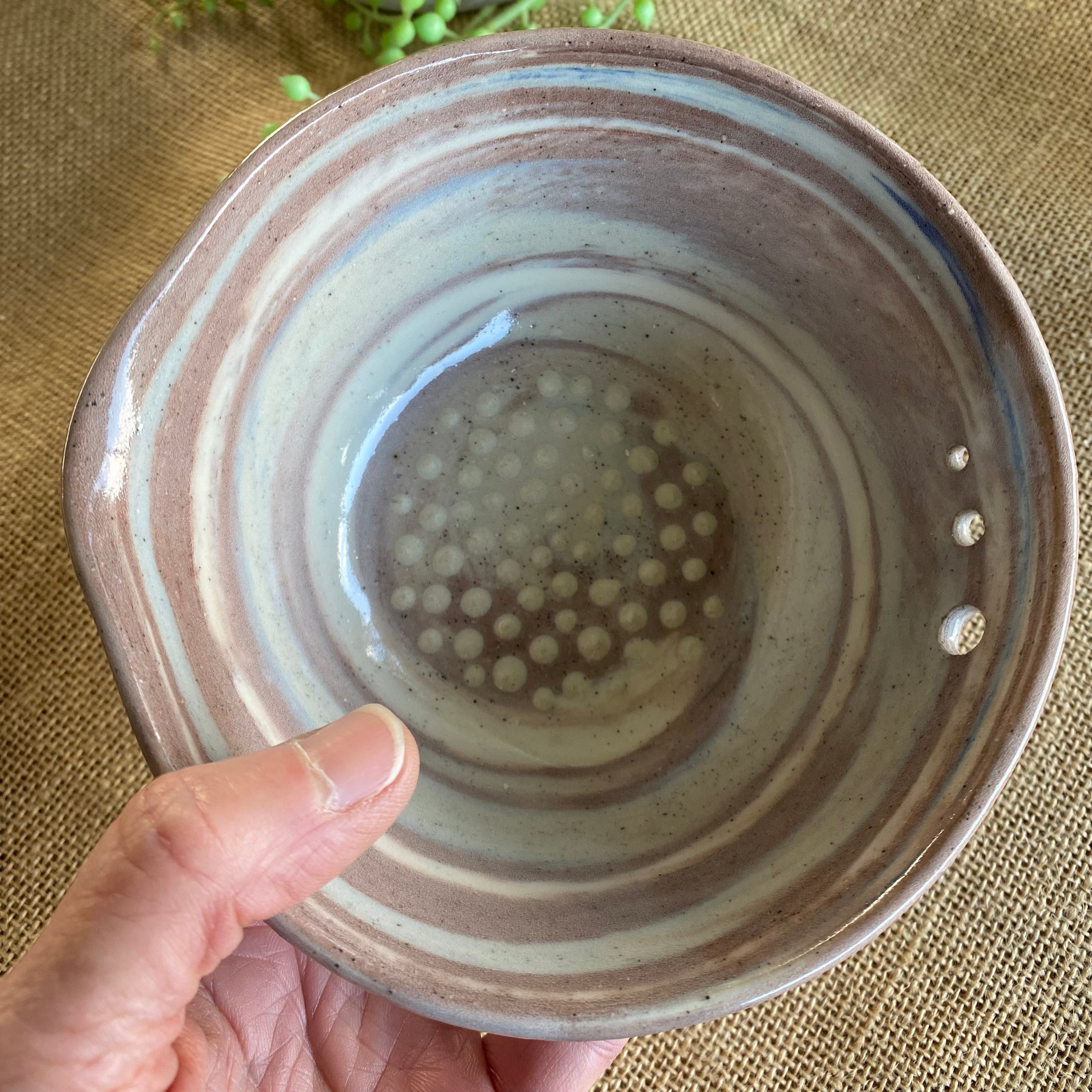Food Prep Bowl|Grate|Strip|Pour|Handmade Pottery