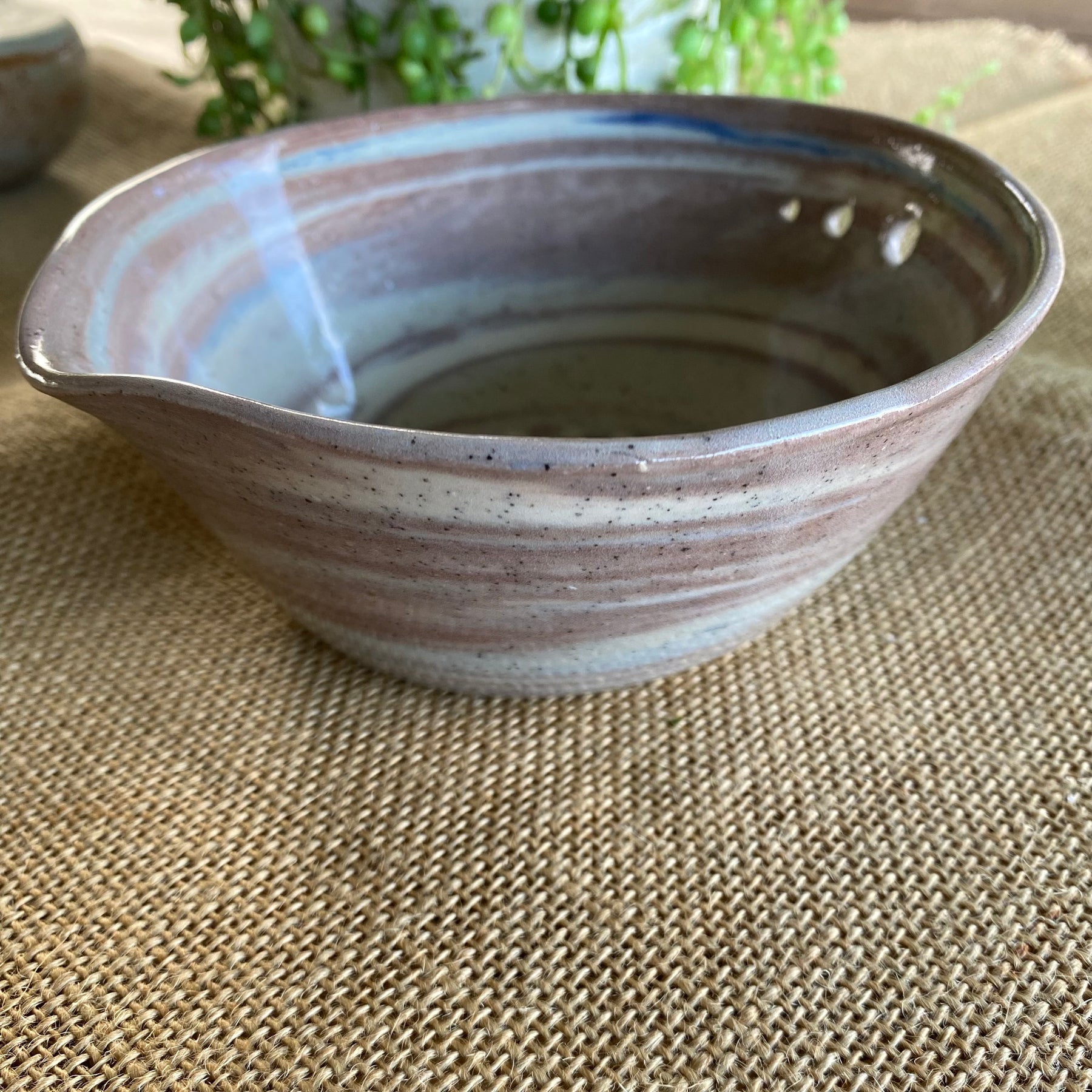 Food Prep Bowl|Grate|Strip|Pour|Handmade Pottery
